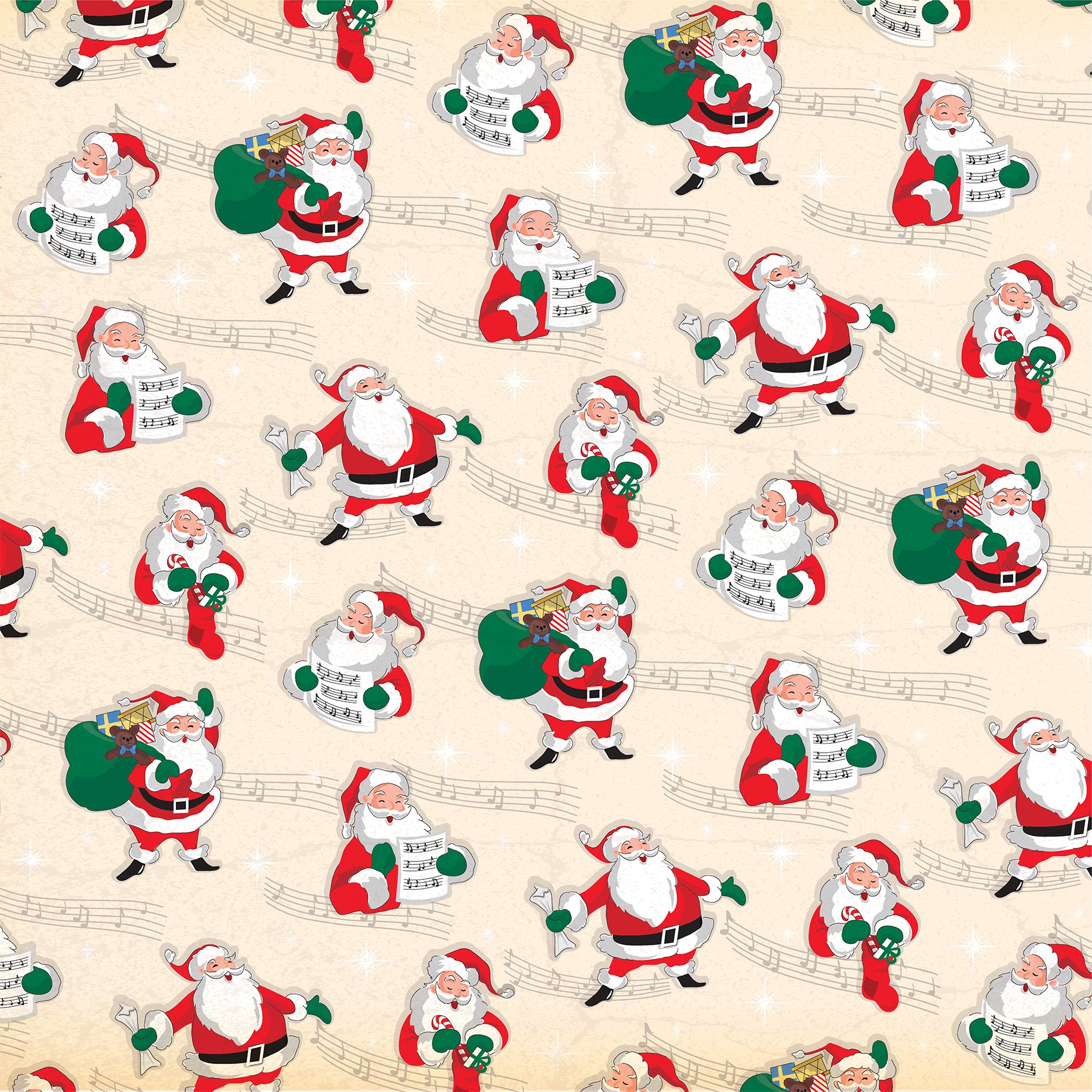 Season's Greetings Collection I Believe In Santa 12 x 12 Double-Sided Scrapbook Paper by Carta Bella