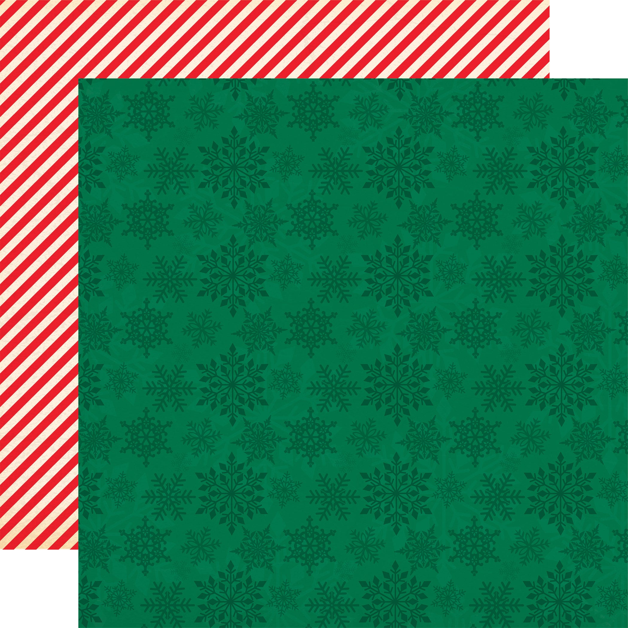 Season's Greetings Collection Snowflake Wishes 12 x 12 Double-Sided Scrapbook Paper by Carta Bella