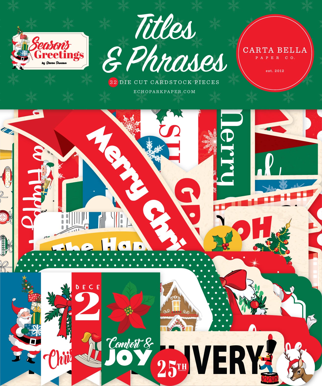 Season's Greetings Collection Scrapbook Titles & Phrases by Carta Bella