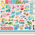 Summer Splash Collection 12 x 12 Scrapbook Sticker Sheet by Carta Bella