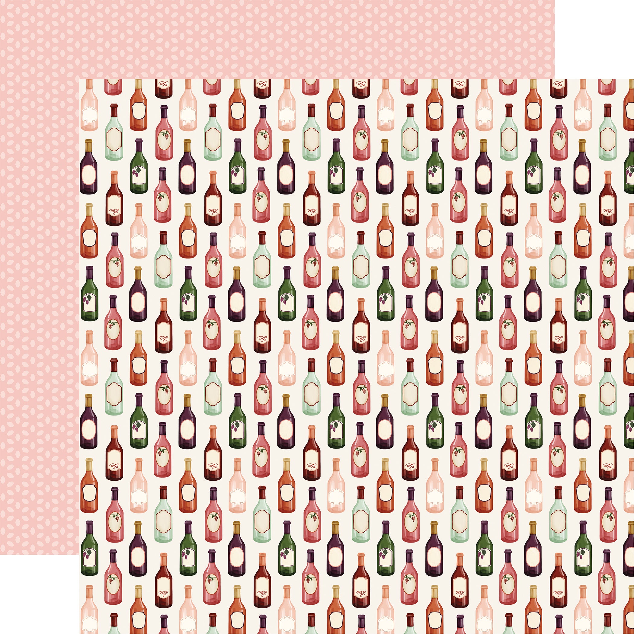 Wine Scrapbook Paper & Sticker Collection Kit by Carta Bella - 13 Pieces