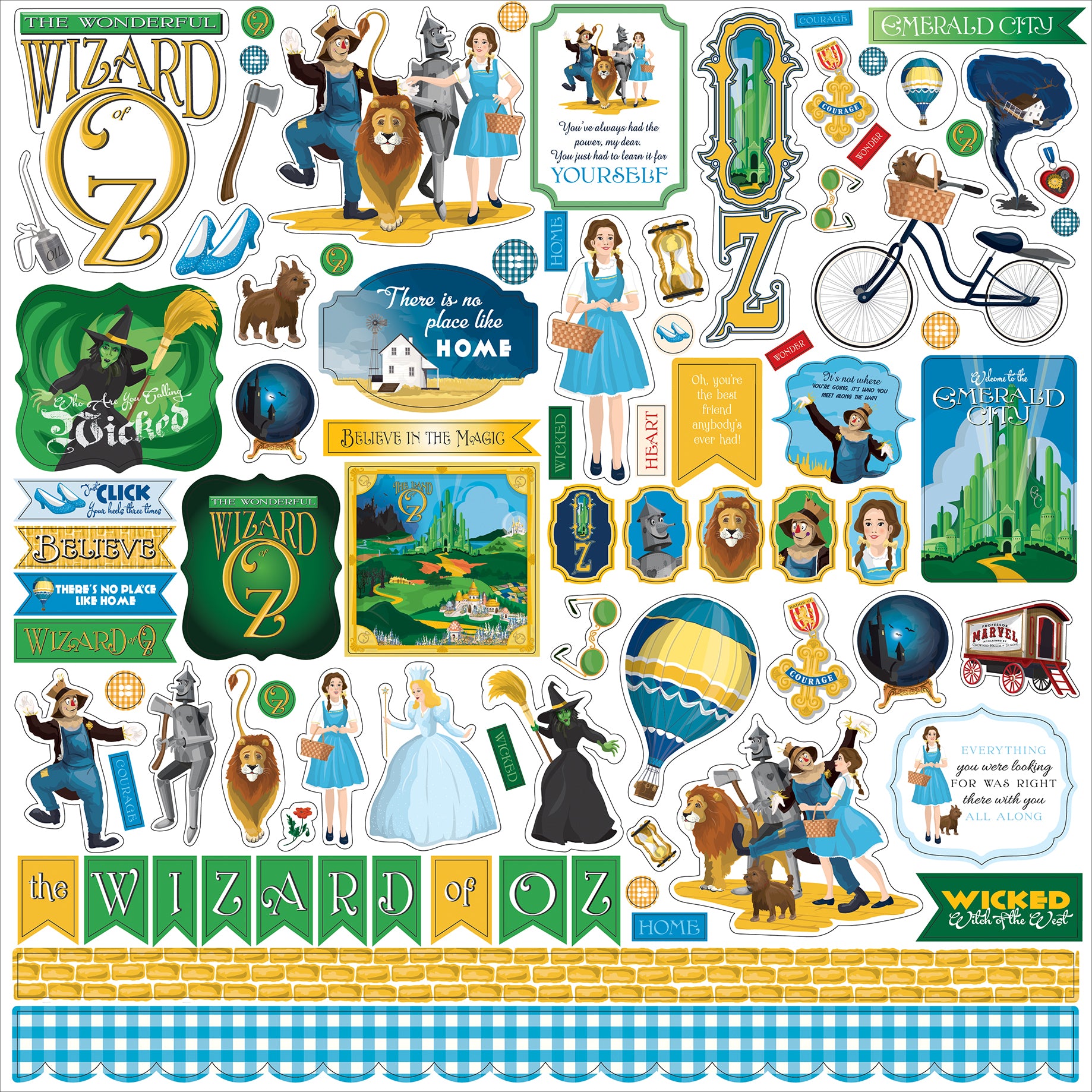 The Wizard of Oz Collection 12 x 12 Scrapbook Collection Kit by Carta Bella