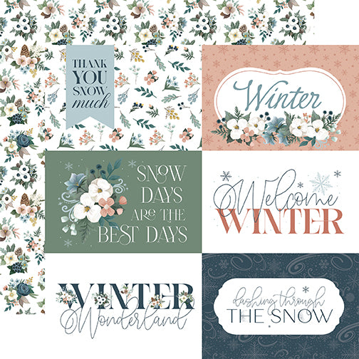 Winter Wonderland Scrapbook Paper & Sticker Collection Kit by Carta Bella - 13 Pieces
