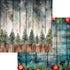 Country Christmas Watercolor Collection Trees 12 x 12 Double-Sided Scrapbook Paper by SSC Designs