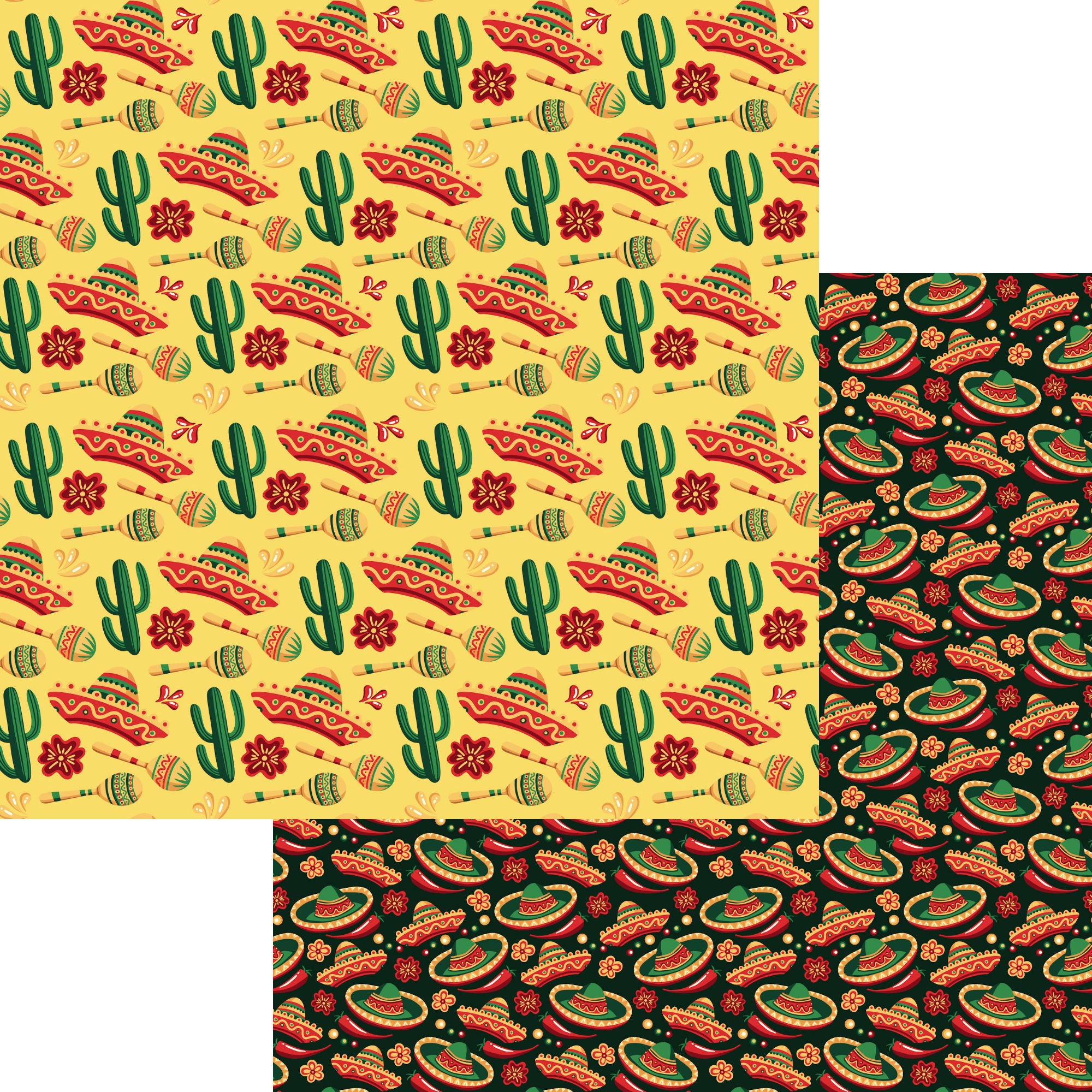 Cinco De Mayo 12 x 12 Scrapbook Paper & Embellishment Kit by SSC Designs