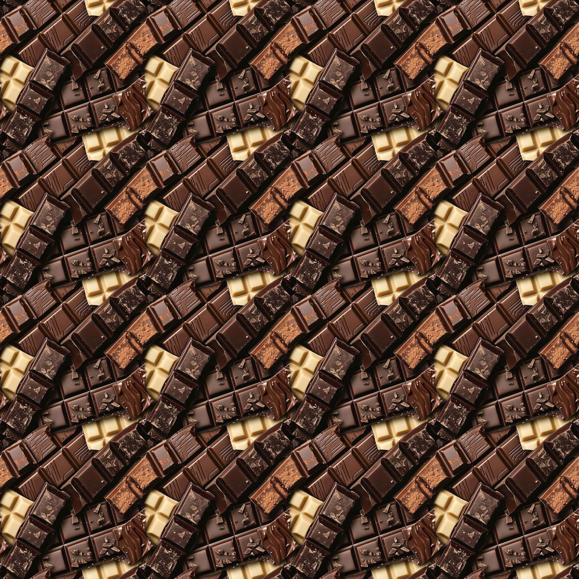Chocolate Heaven Collection Chocolate Curls 12 x 12 Double-Sided Scrapbook Paper by SSC Designs