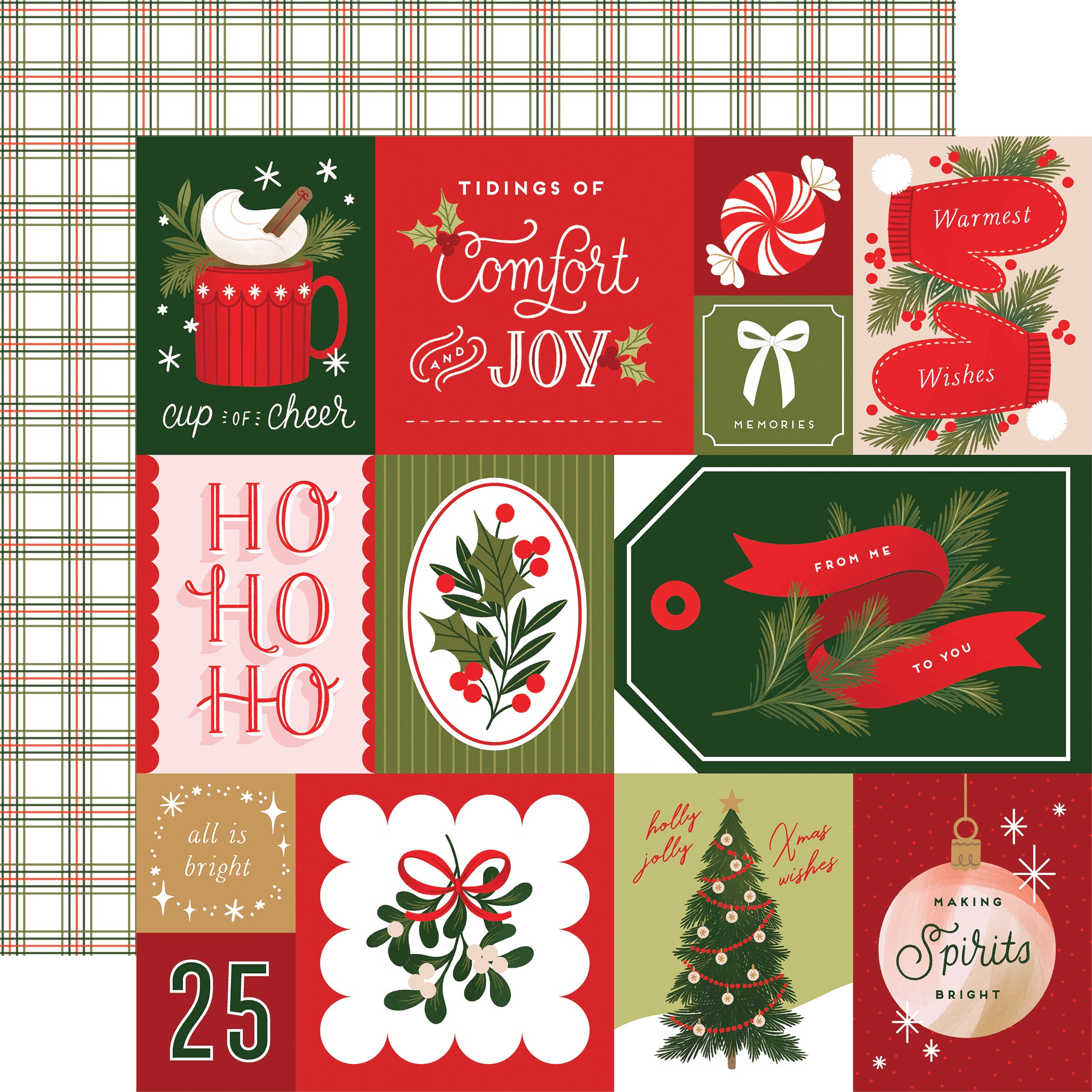 Christmas Joy 12 x 12 Scrapbook Collection Kit by Echo Park Paper - 13 Pieces