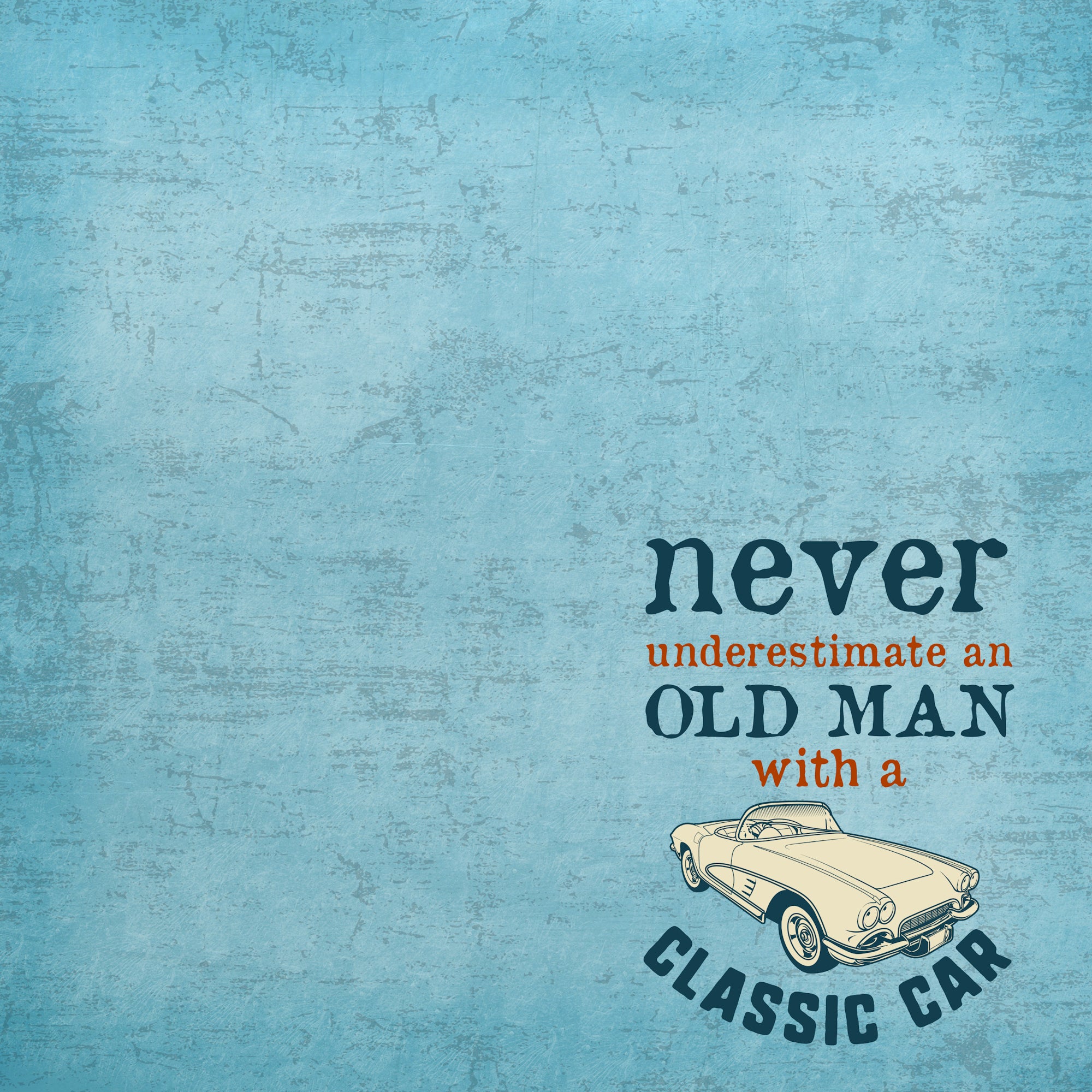 Classic Cars Collection Old Men & Classic Cars 12 x 12 Double-Sided Scrapbook Paper by SSC Designs