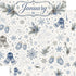 Creative Calendar Collection January 12x12 Double-Sided Scrapbook Paper by SSC Designs