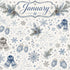 Creative Calendar Collection January 12x12 Double-Sided Scrapbook Paper by SSC Designs