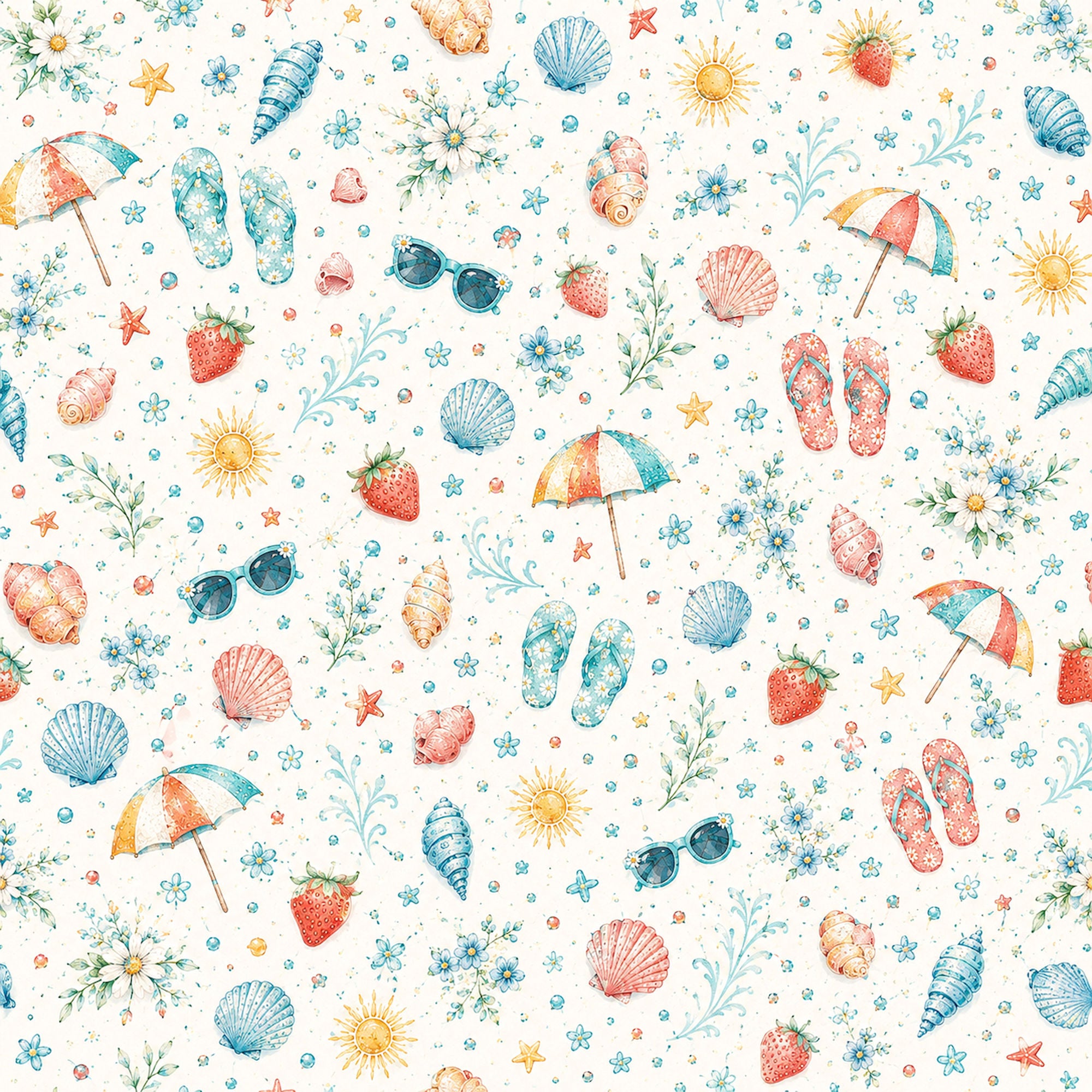 Creative Calendar Collection June 12x12 Double-Sided Scrapbook Paper by SSC Designs