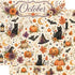 Creative Calendar Collection October 12x12 Double-Sided Scrapbook Paper by SSC Designs