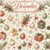 Creative Calendar Collection December 12x12 Double-Sided Scrapbook Paper by SSC Designs
