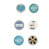 Cat Lover Collection Button Bubbles 1" Self-Adhesive Scrapbook Embellishments by MH Flair & More