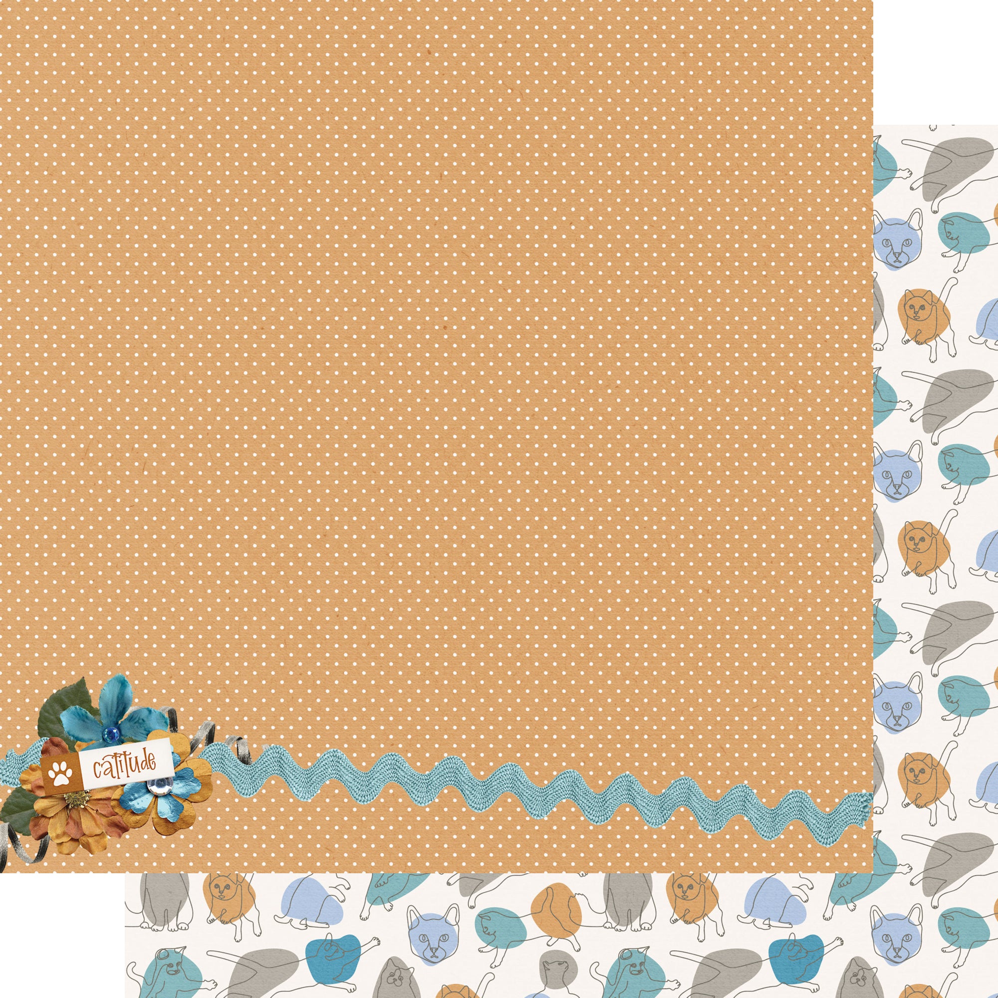 Cat Lover 12 x 12 Scrapbook Paper & Embellishment Kit by SSC Designs