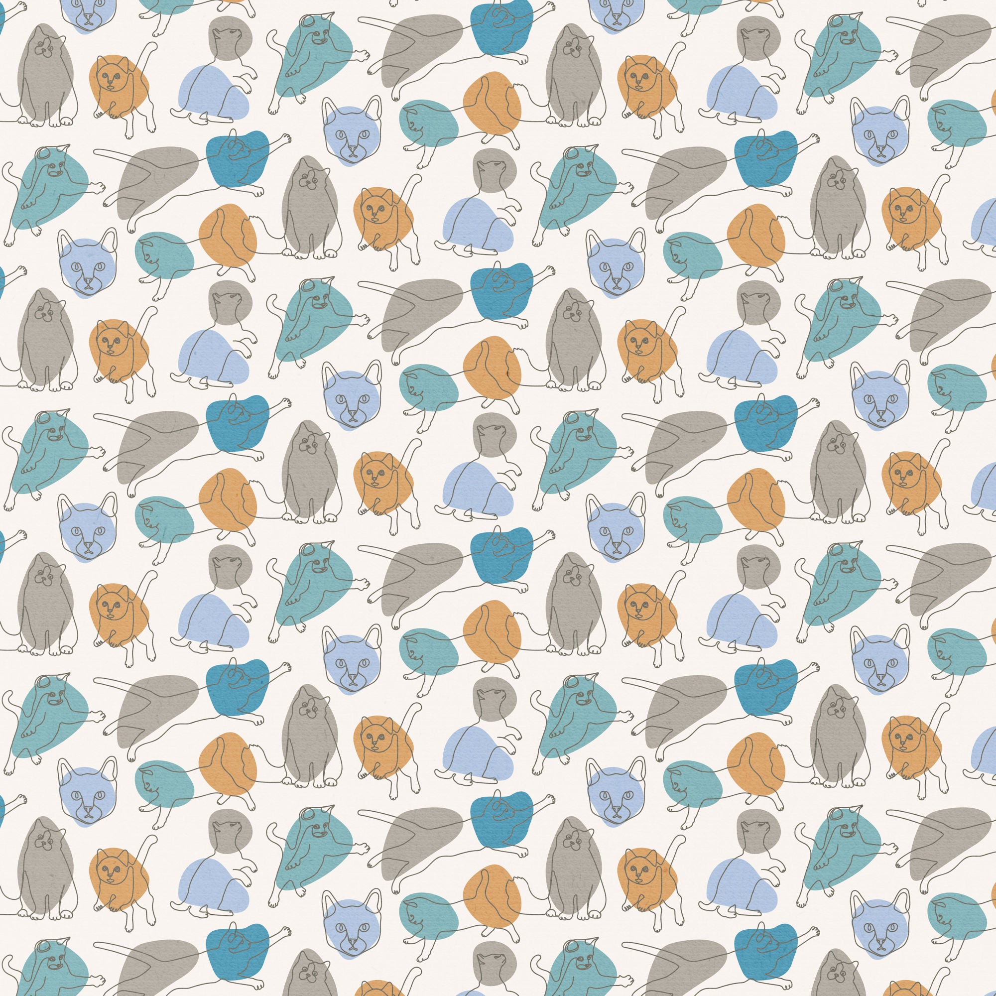 Cat Lover Collection Catitude 12 x 12 Double-Sided Scrapbook Paper by SSC Designs