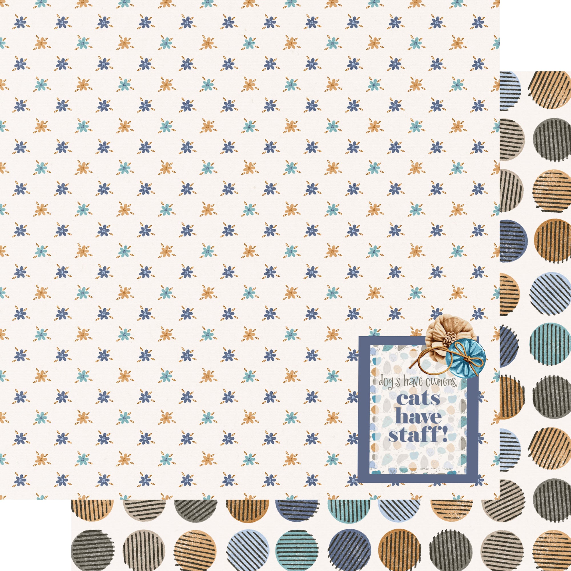 Cat Lover 12 x 12 Scrapbook Paper & Embellishment Kit by SSC Designs
