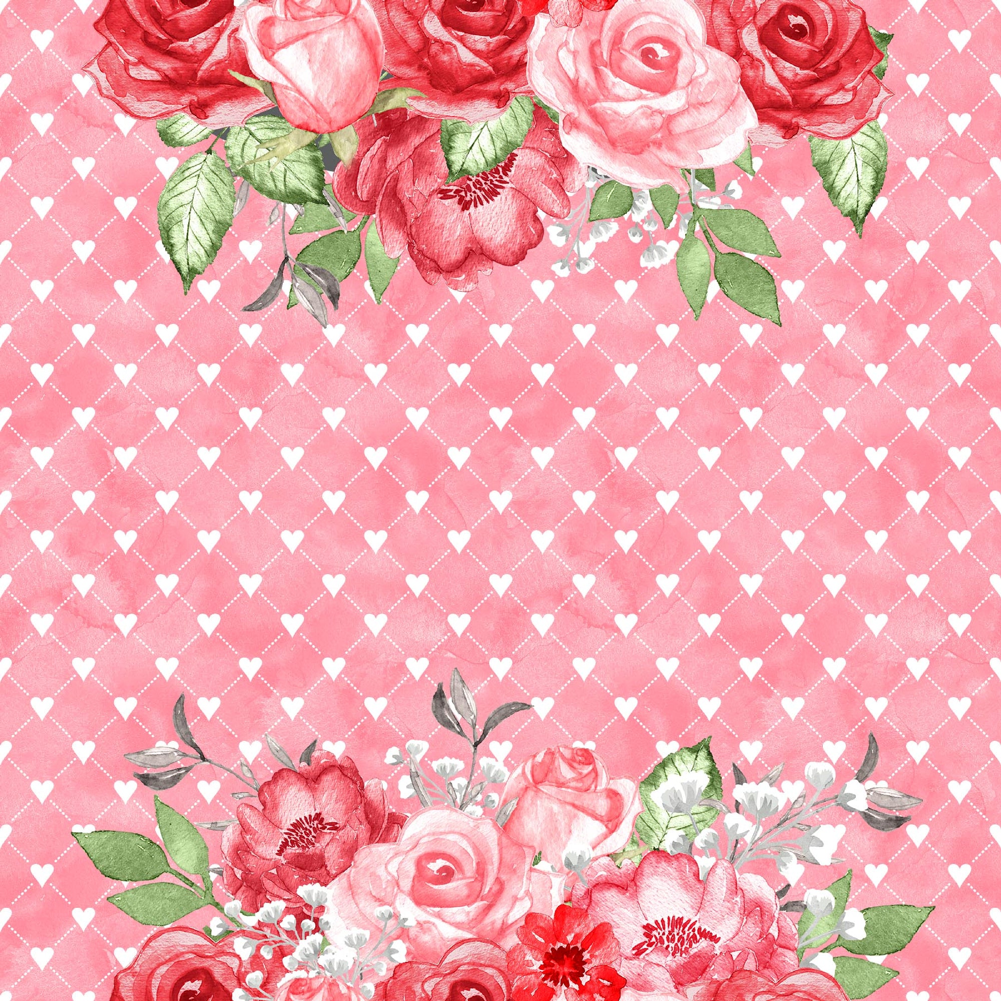 Calendar Memories Collection February 12 x 12 Double-Sided Scrapbook Paper by SSC Designs