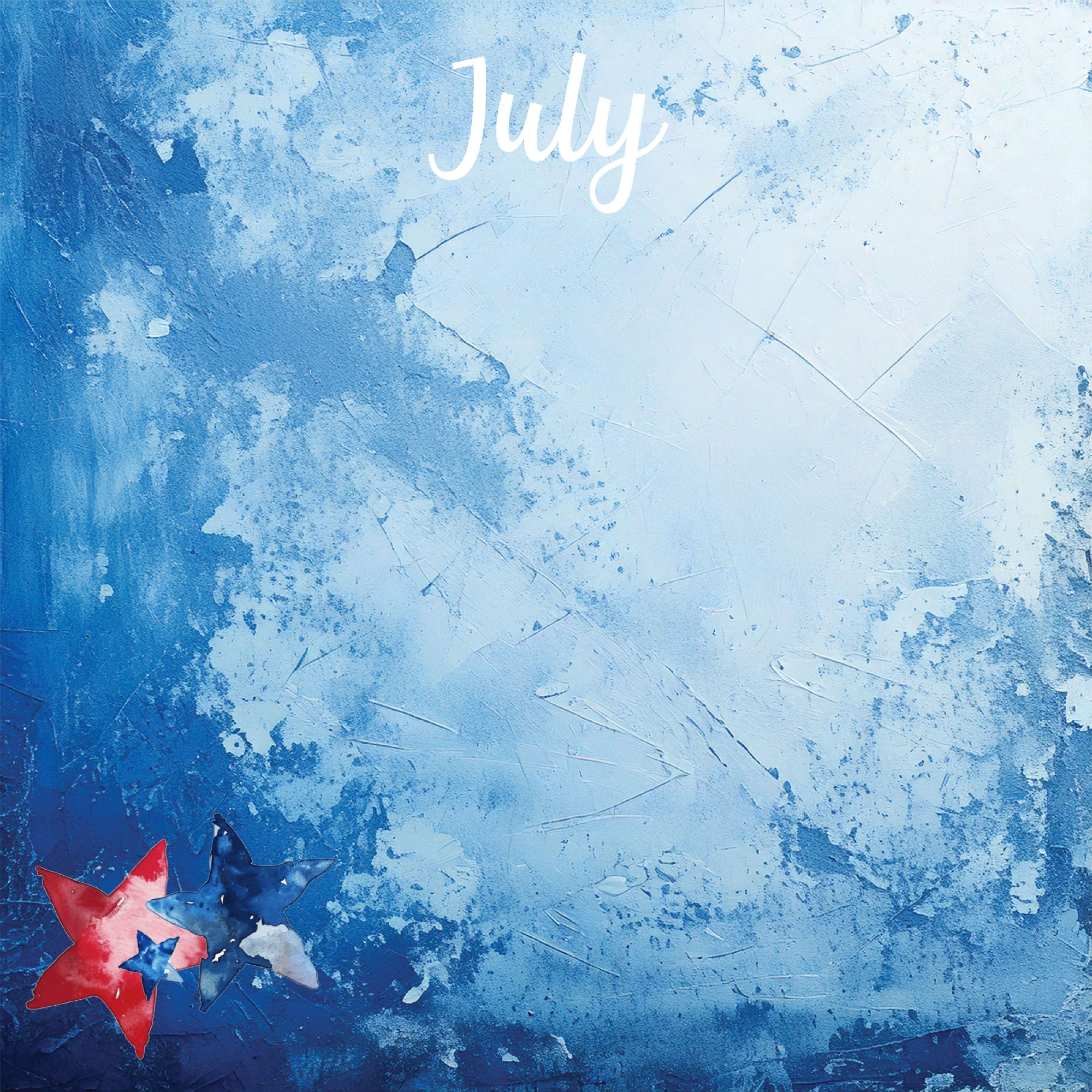 Calendar Memories Collection July 12 x 12 Double-Sided Scrapbook Paper by SSC Designs