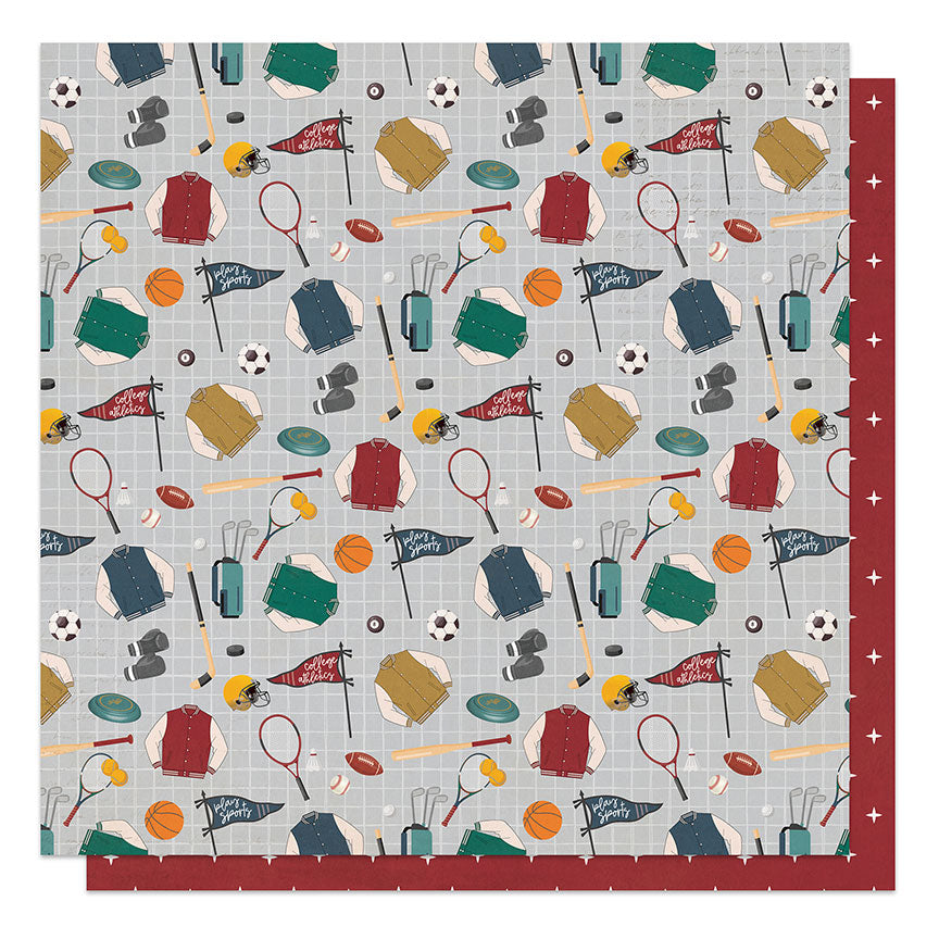 Campus Life Collection Male 12 x 12 Scrapbook Collection Pack by Photo Play Paper