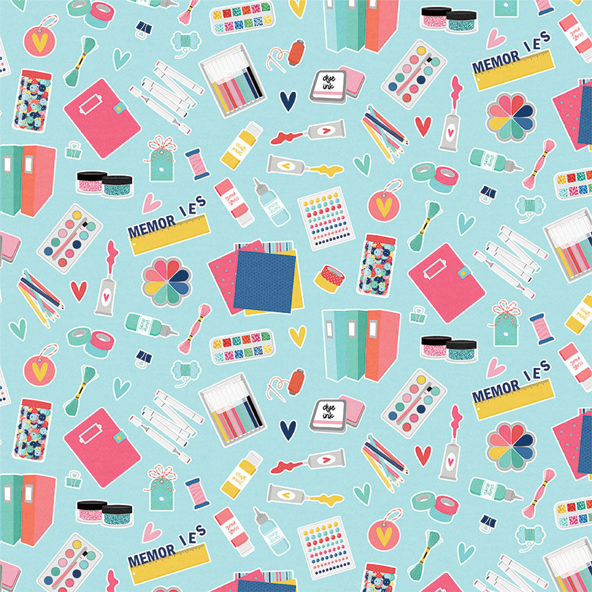 Crop Til You Drop Collection My Stash 12 x 12 Double-Sided Scrapbook Paper by Photo Play Paper
