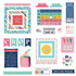Crop Til You Drop Collection 5 x 5 Cardstock Scrapbook Ephemera Embellishments by Photo Play Paper