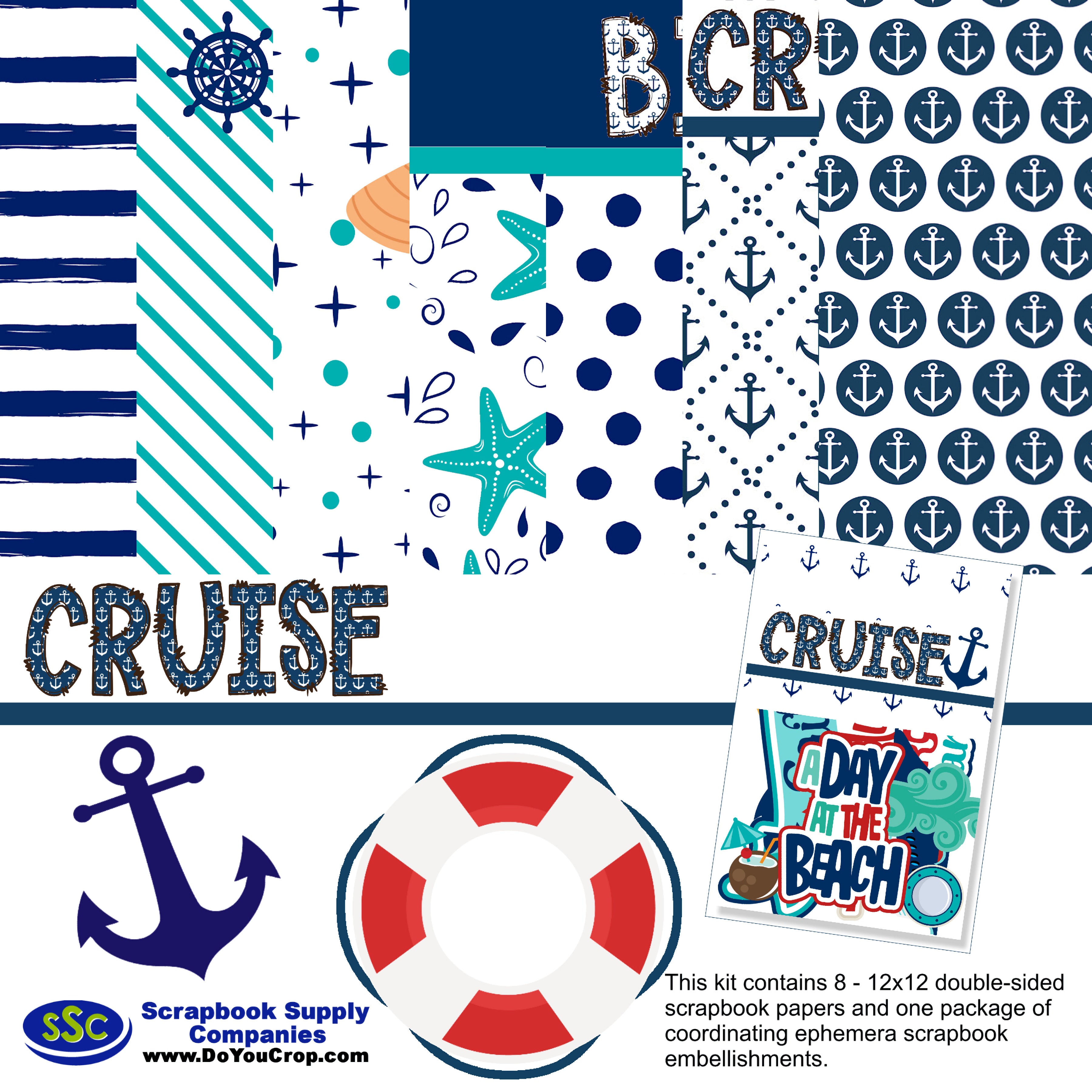 Cruise Collection 12 x 12 Scrapbook Collection Kit by SSC Designs