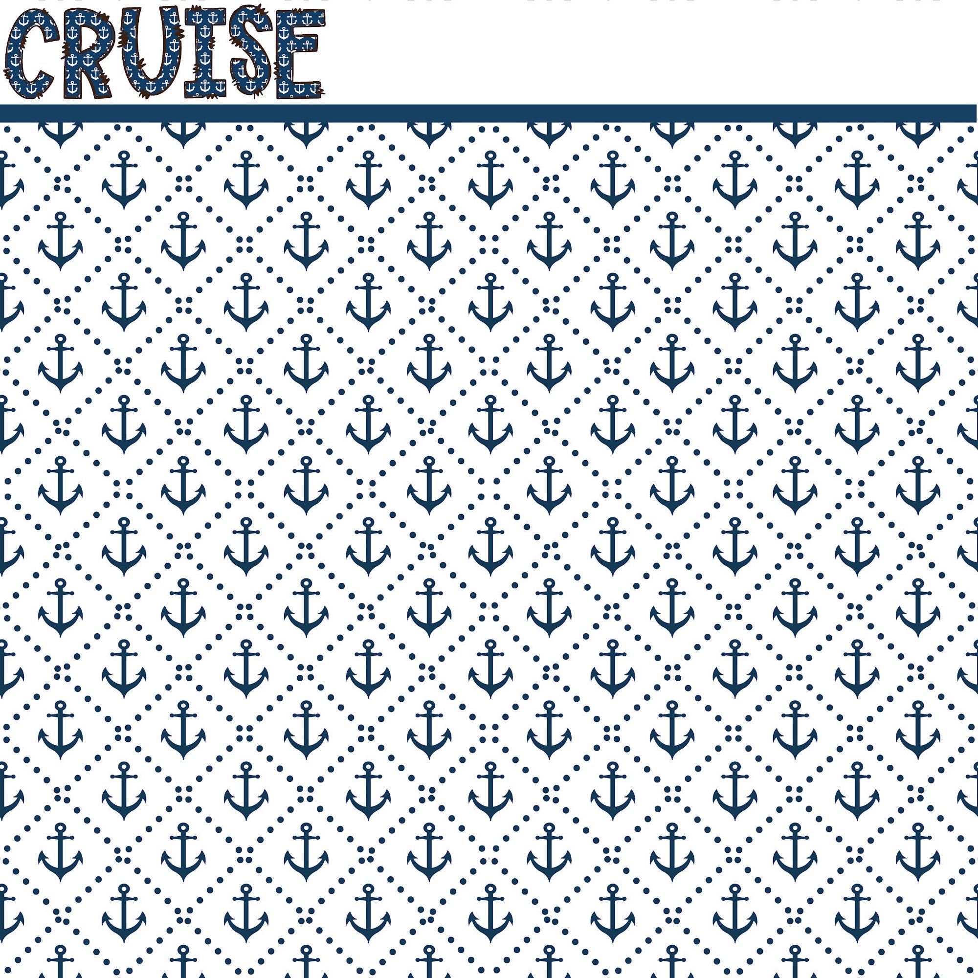 Cruise Collection Cruise 2025 12 x 12 Double-Sided Scrapbook Paper by SSC Designs