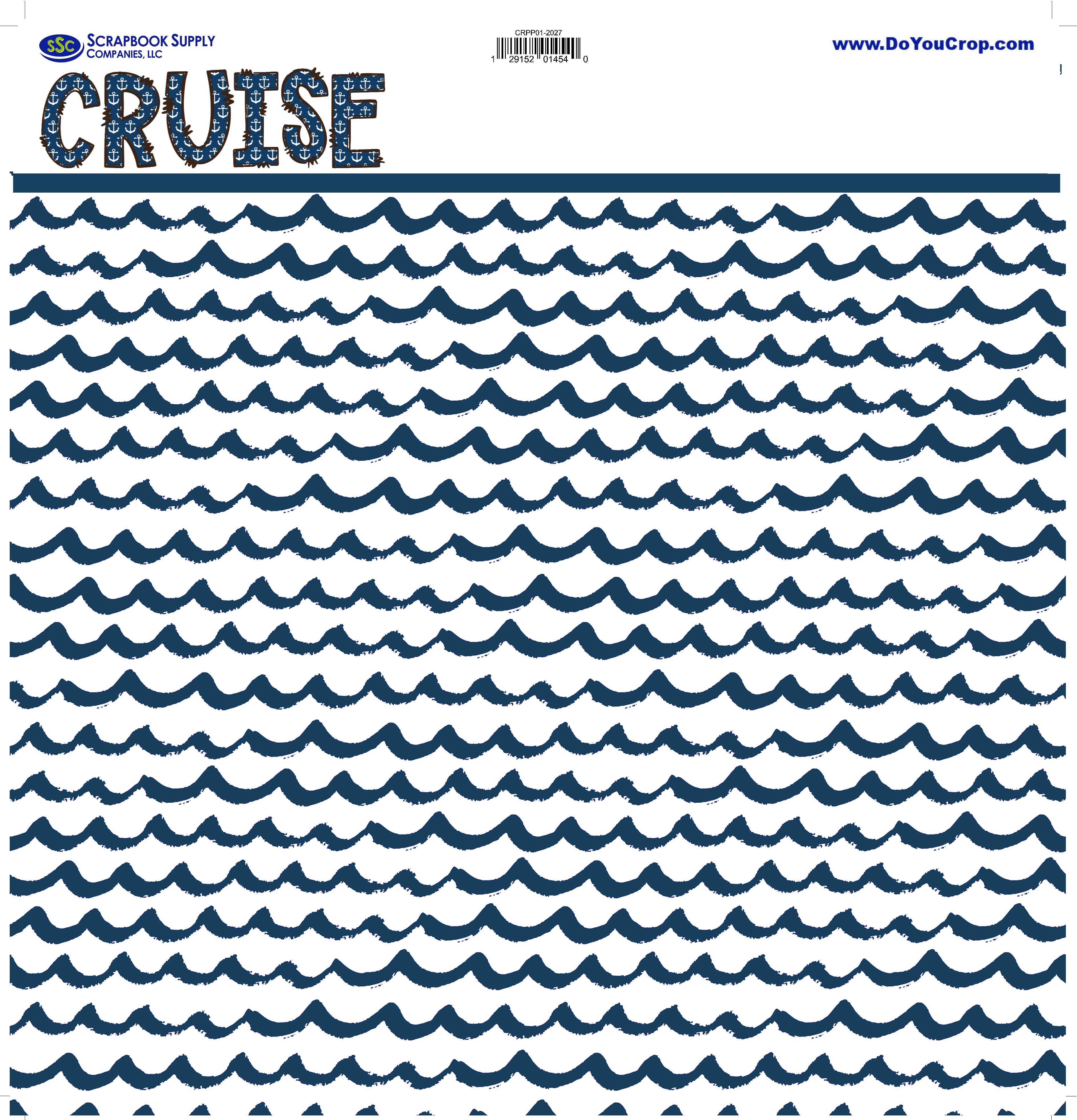 Cruise Collection Cruise 2027 12 x 12 Double-Sided Scrapbook Paper by SSC Designs