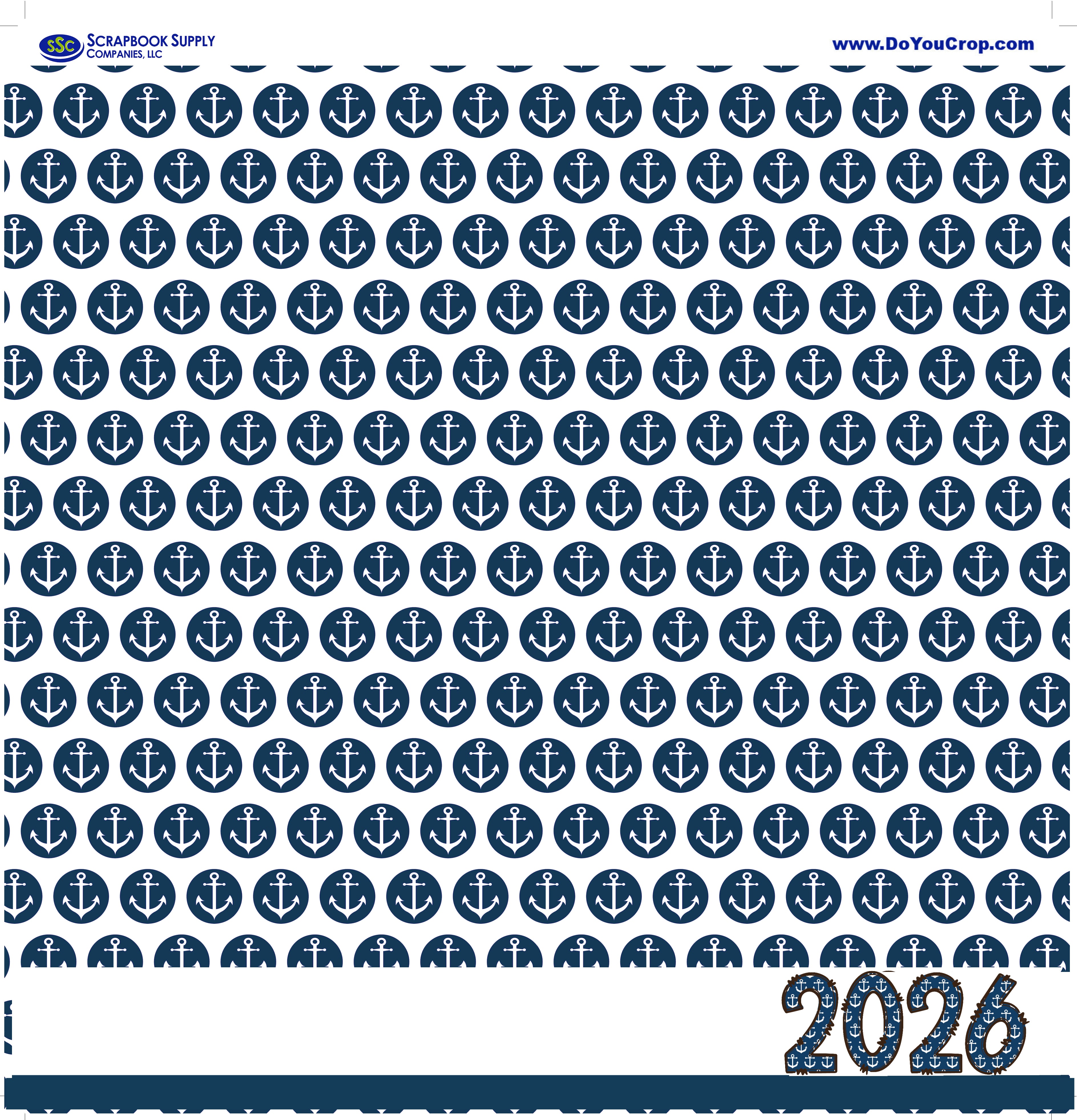 Cruise Collection Cruise 2026 12 x 12 Double-Sided Scrapbook Paper by SSC Designs