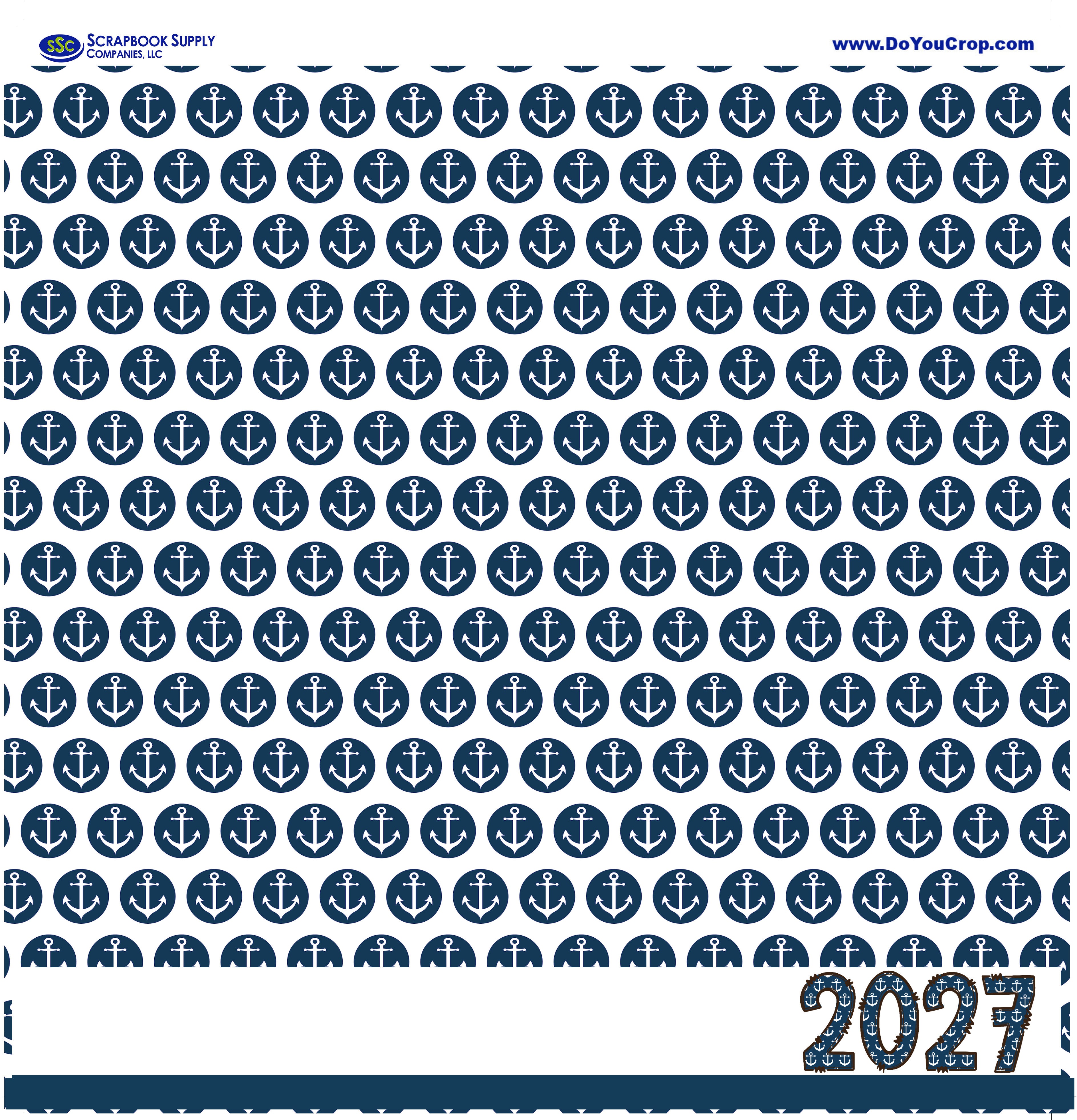 Cruise Collection Cruise 2027 12 x 12 Double-Sided Scrapbook Paper by SSC Designs