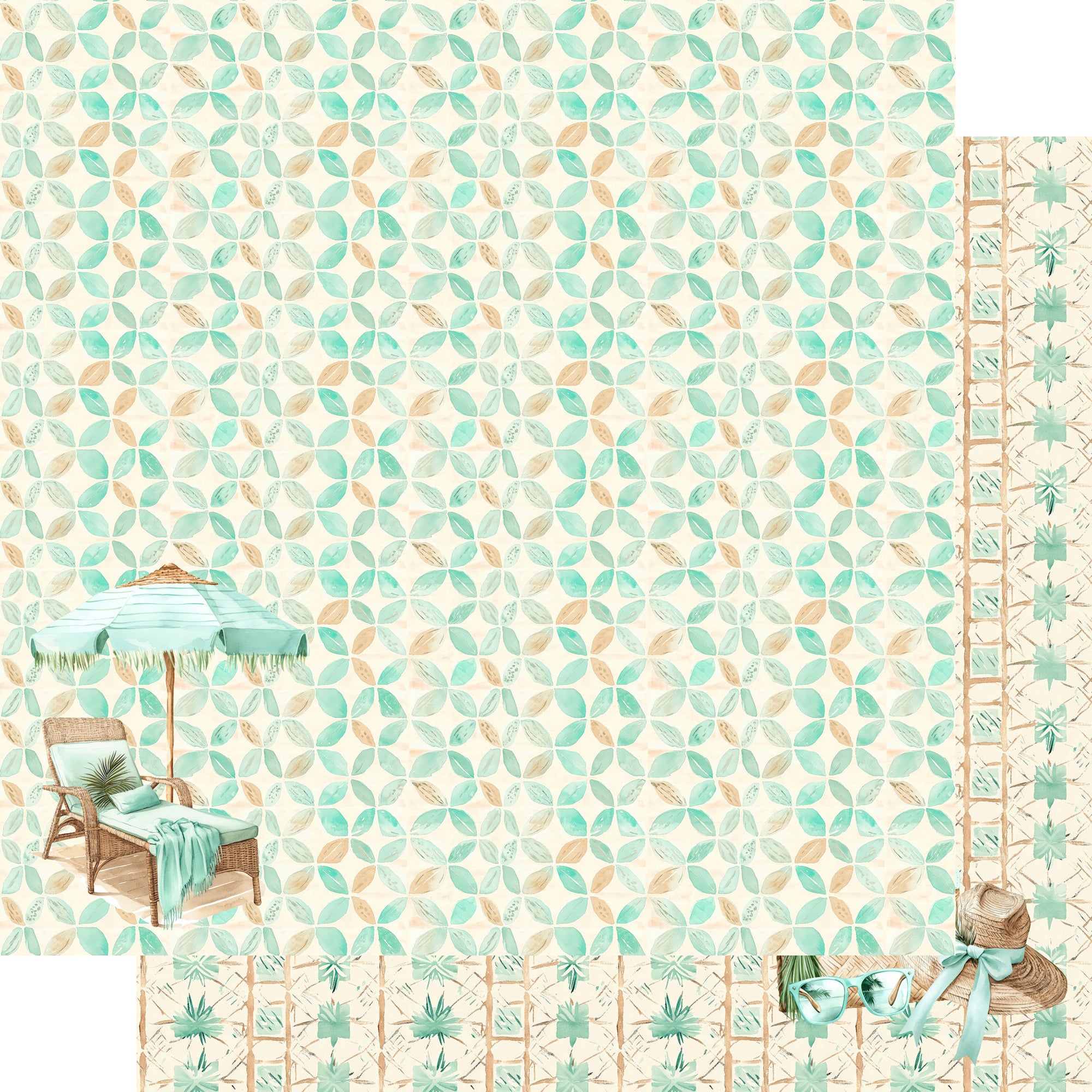 Coastal Shores 12 x 12 Scrapbook Paper & Embellishment Kit by SSC Designs