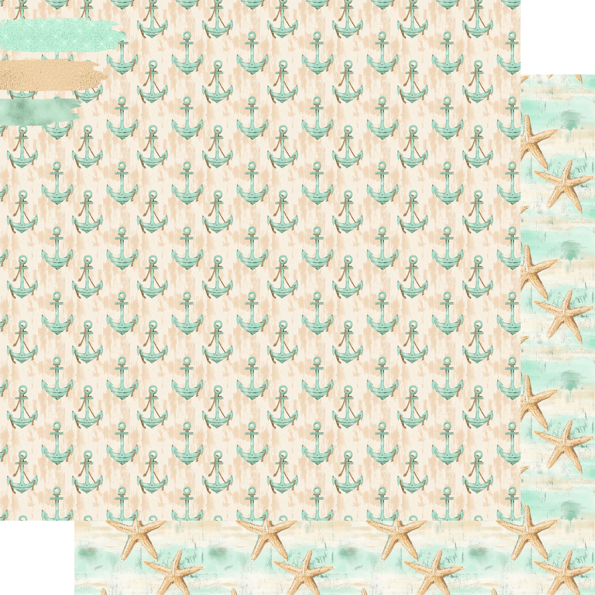 Coastal Shores 12 x 12 Scrapbook Paper & Embellishment Kit by SSC Designs