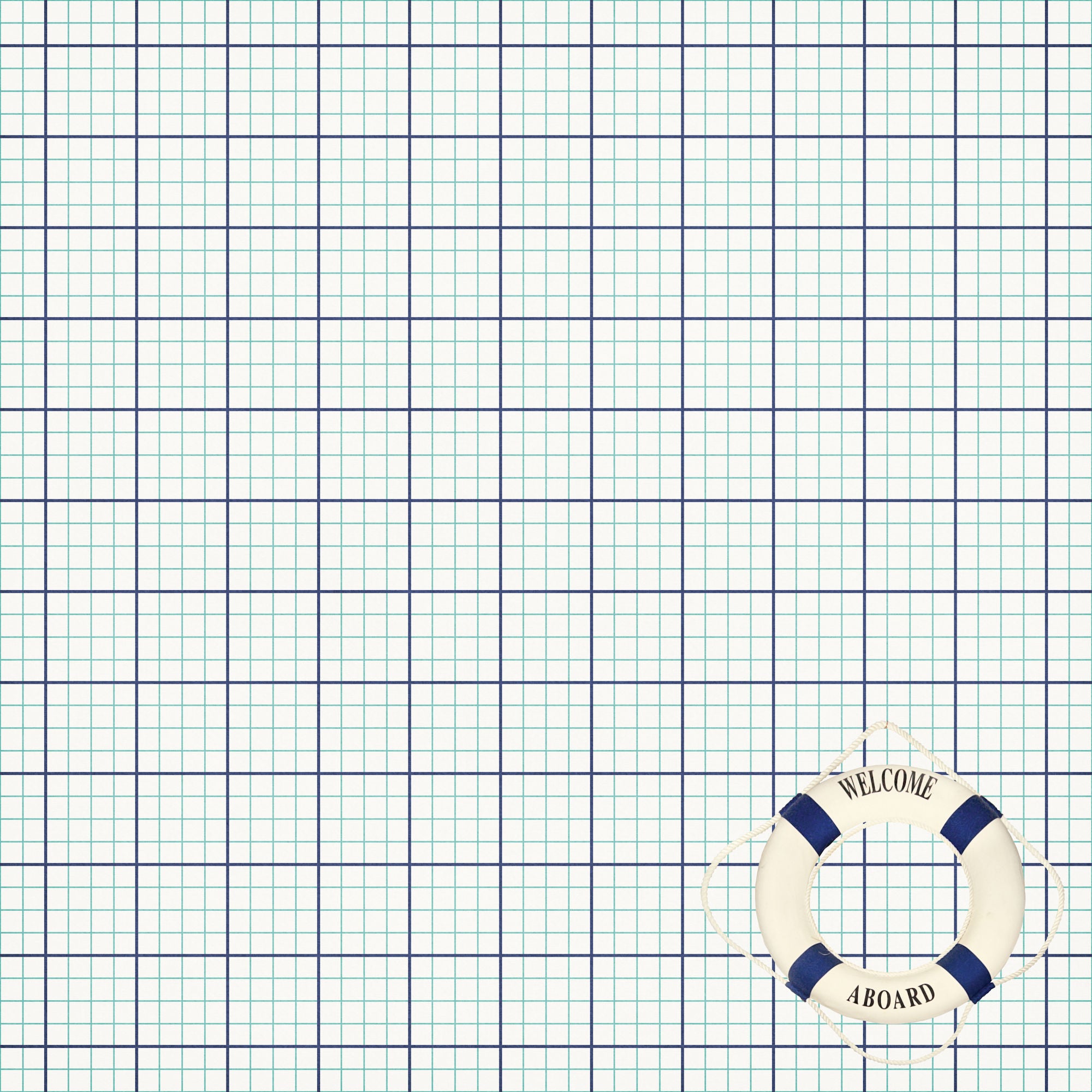 Gone Cruising Collection Midnight on the Deck 12 x 12 Double-Sided Scrapbook Paper by SSC Designs