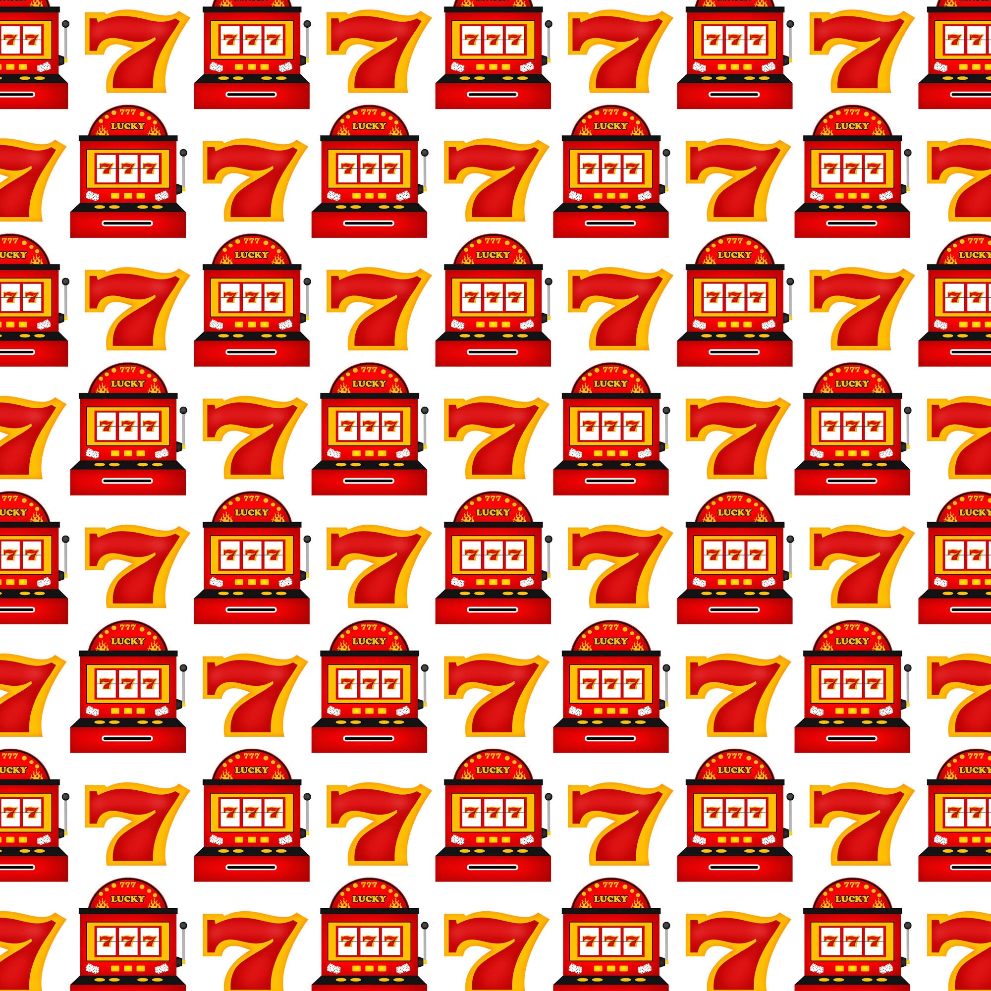 Casino Collection Lucky Sevens 12 x 12 Double-Sided Scrapbook Paper by SSC Designs