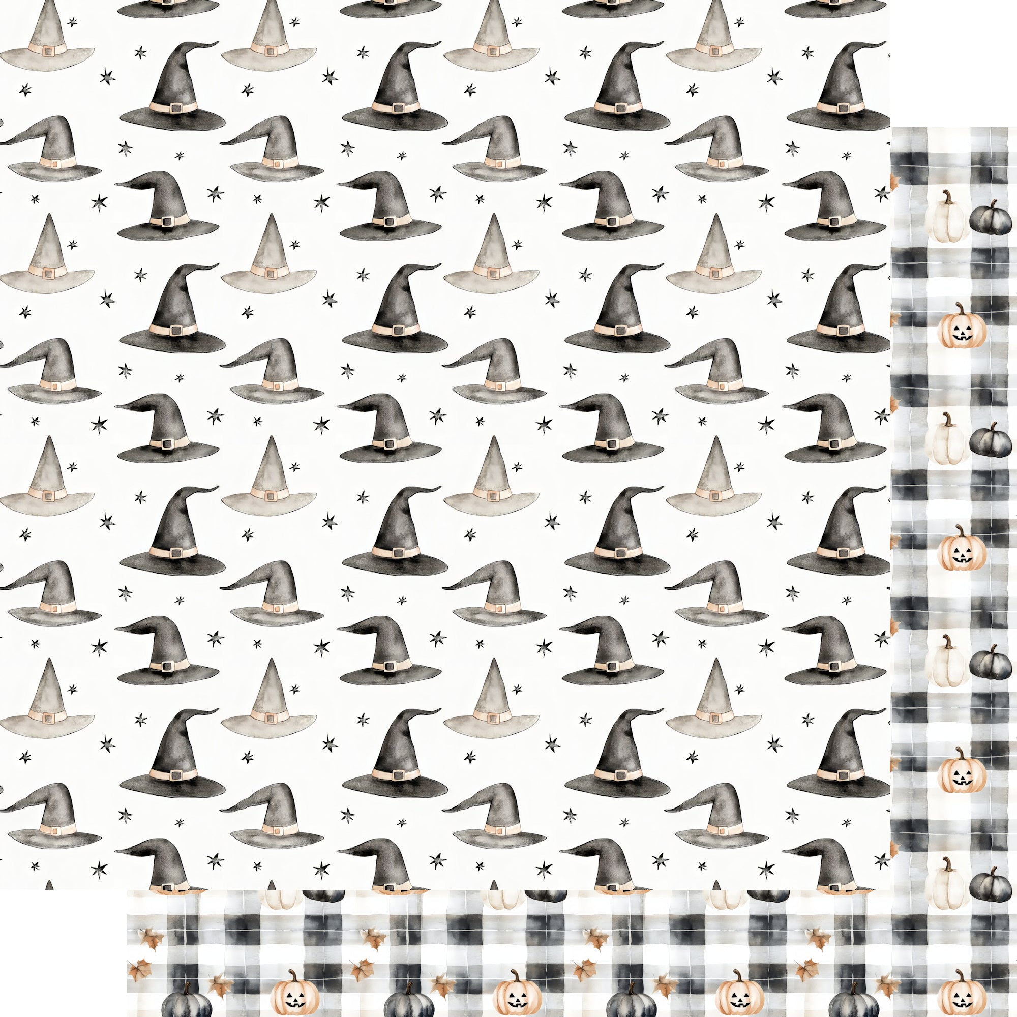 Cute & Spooky Collection Witchy Whimsy 12 x 12 Double-Sided Scrapbook Paper by SSC Designs