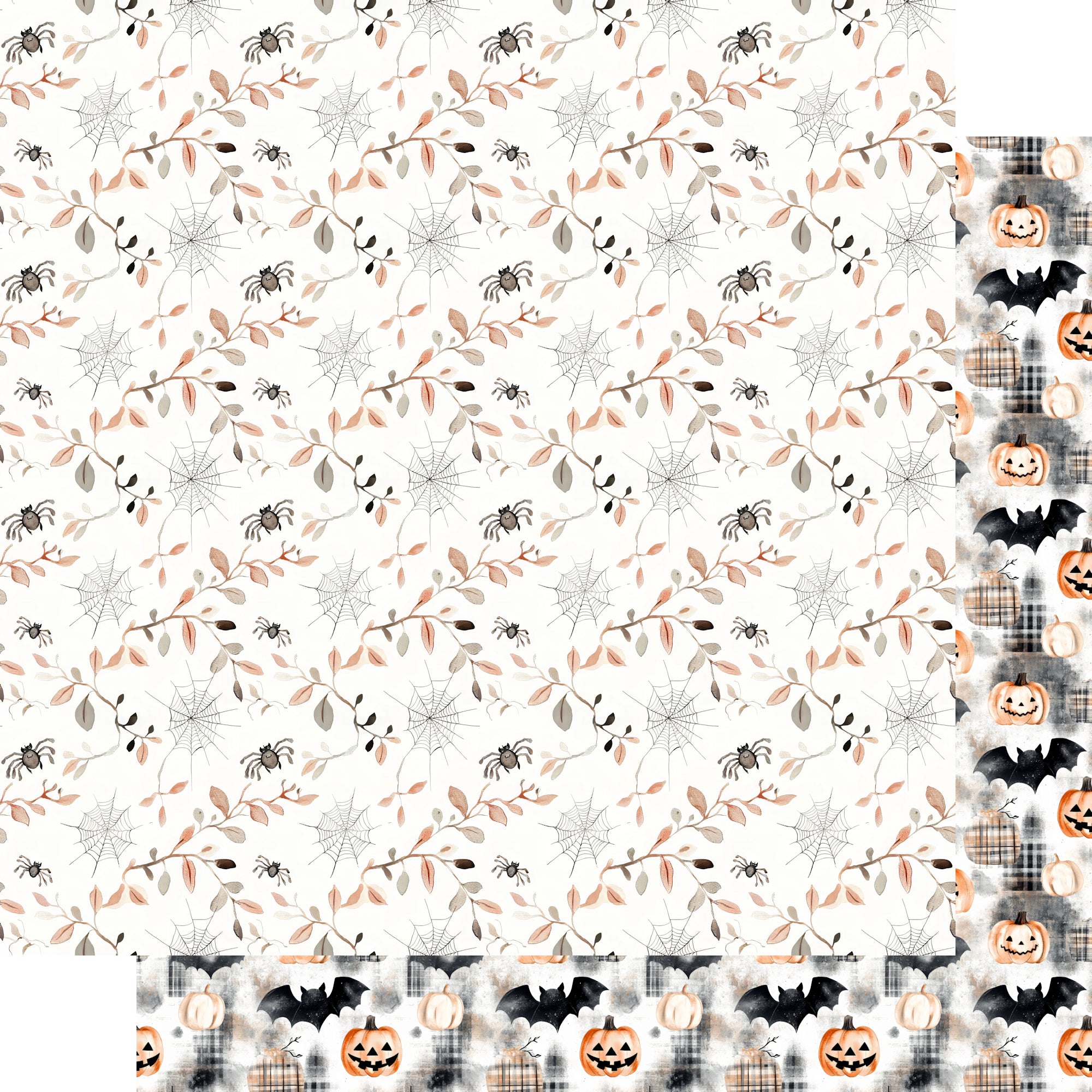 Cute & Spooky Collection Batty About Fall 12 x 12 Double-Sided Scrapbook Paper by SSC Designs