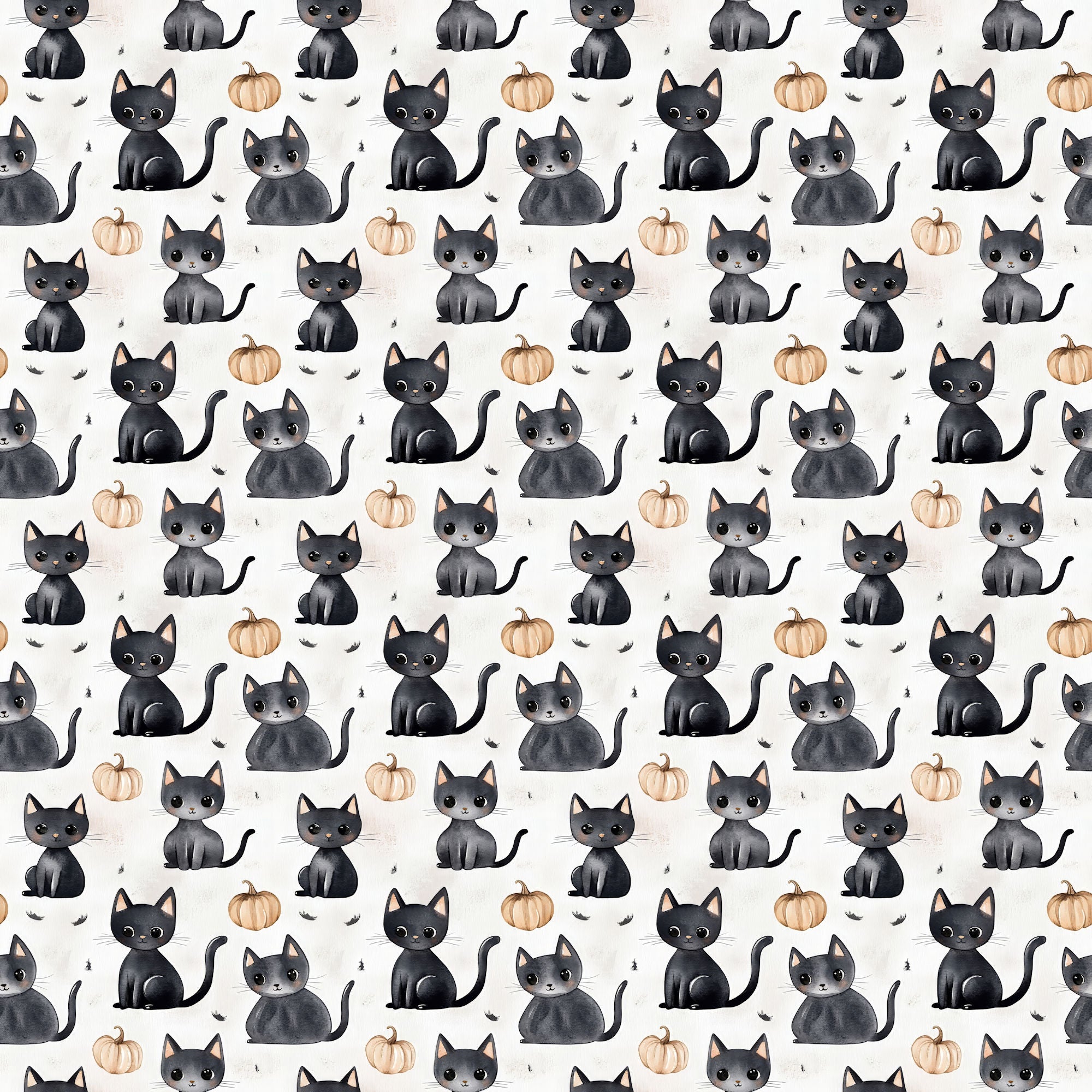 Cute & Spooky Collection Cats & Bats 12 x 12 Double-Sided Scrapbook Paper by SSC Designs