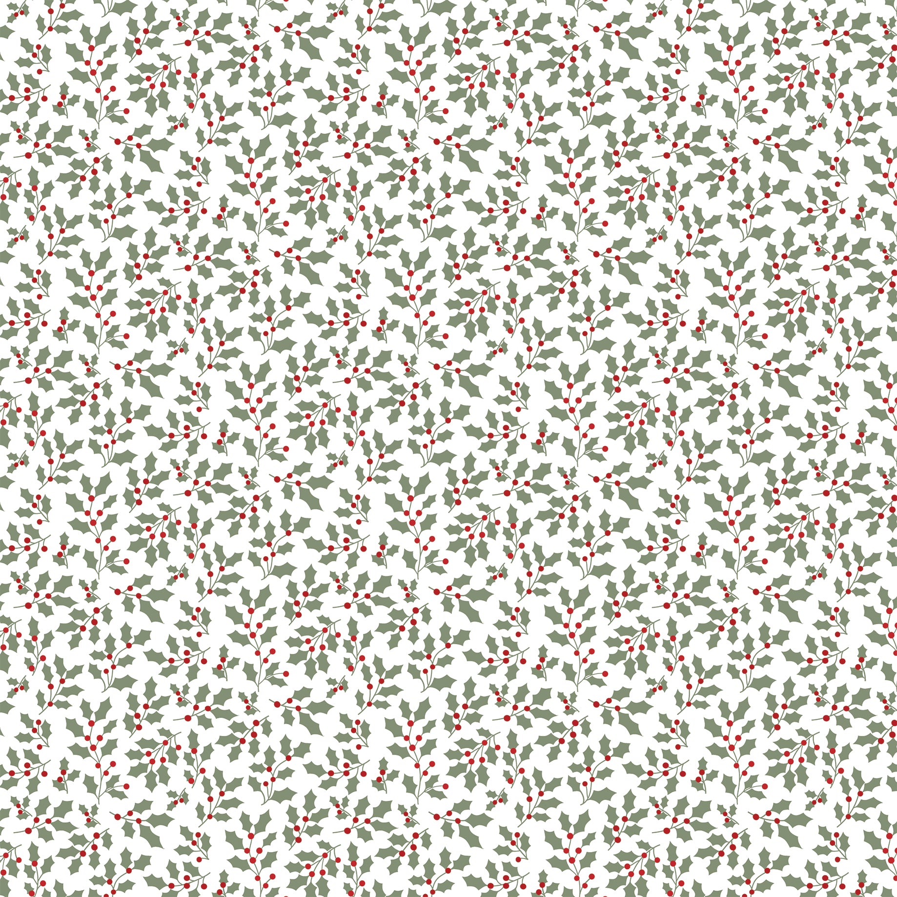 Christmas Time Collection Cardinal Floral 12 x 12 Double-Sided Scrapbook Paper by Echo Park Paper
