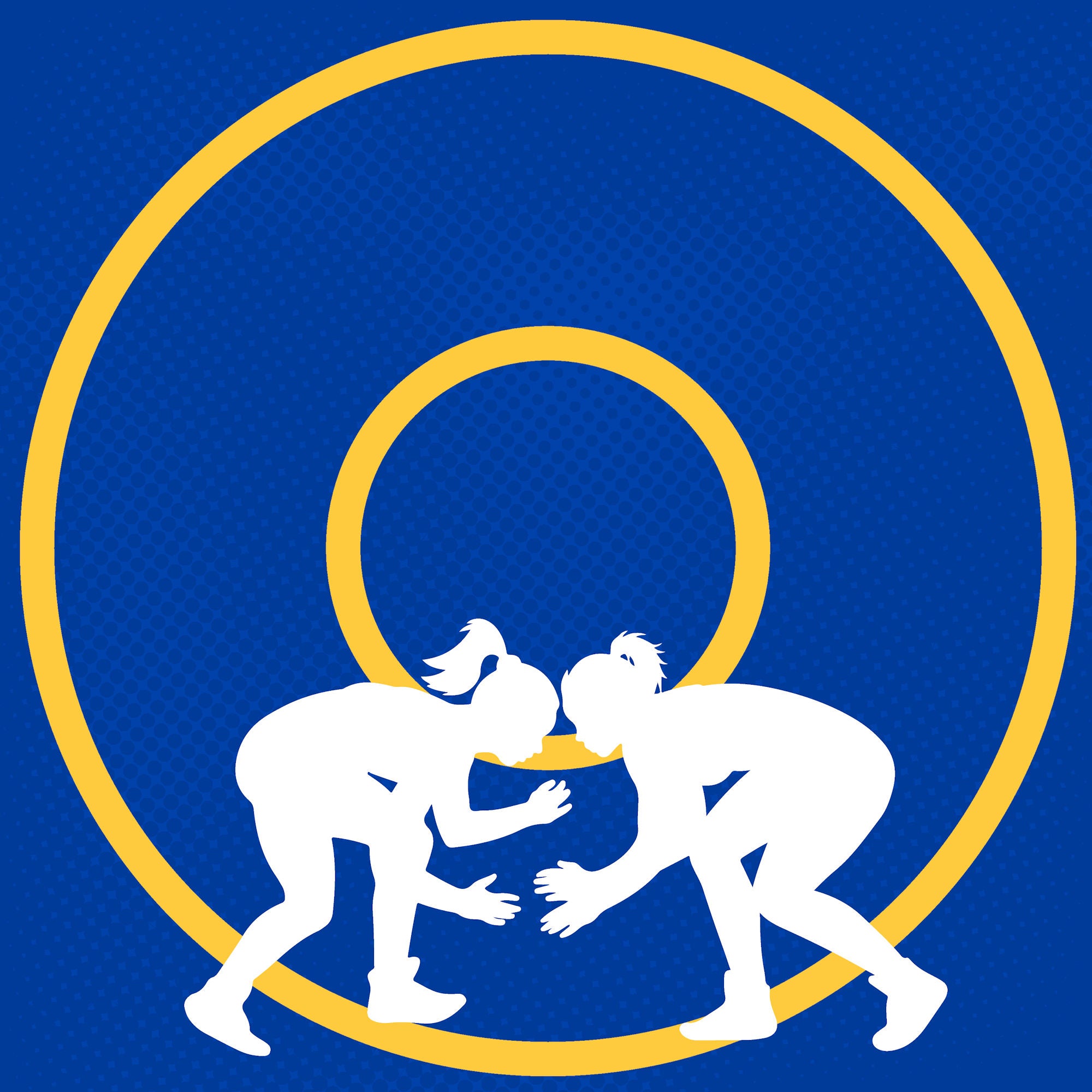 Female Wrestling Custom Play Hard or Go Home 12 x 12 Double-Sided Scrapbook Paper by SSC Designs