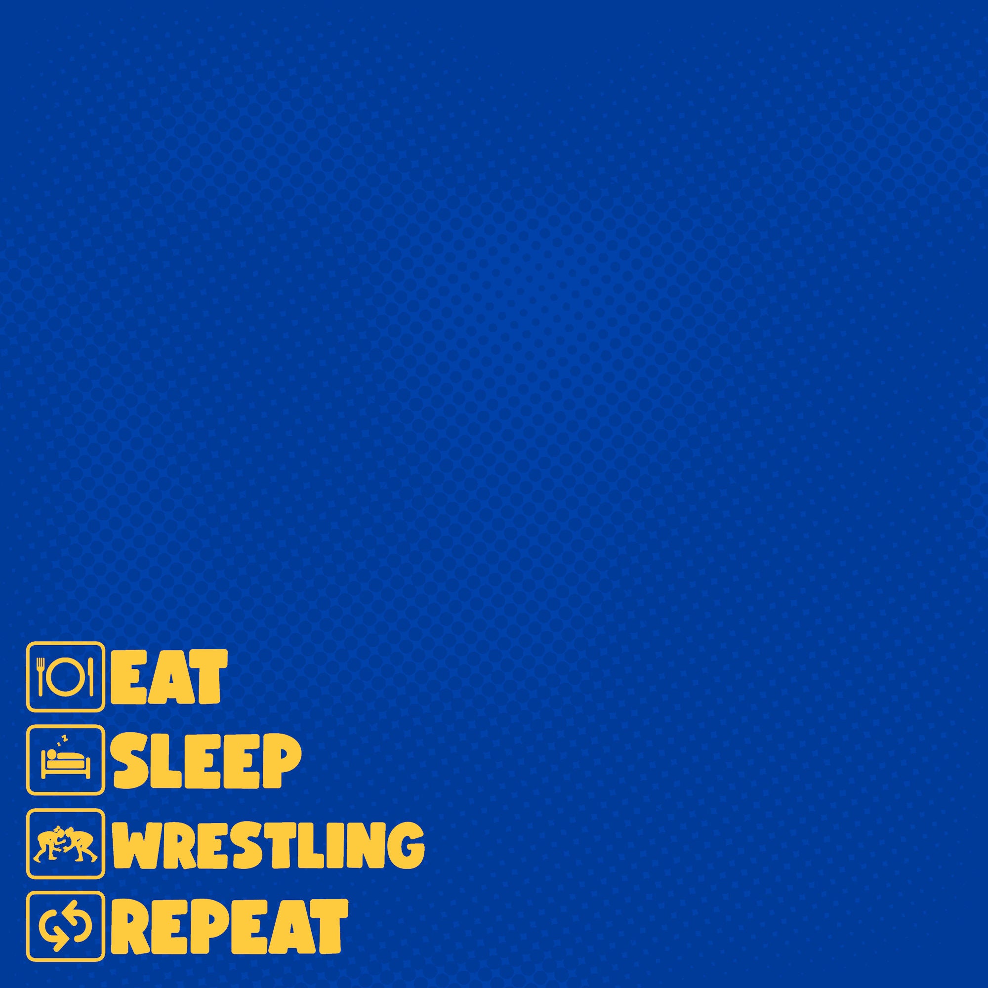 Female Wrestling Custom Eat, Sleep, Wrestling, Repeat 12 x 12 Double-Sided Scrapbook Paper by SSC Designs