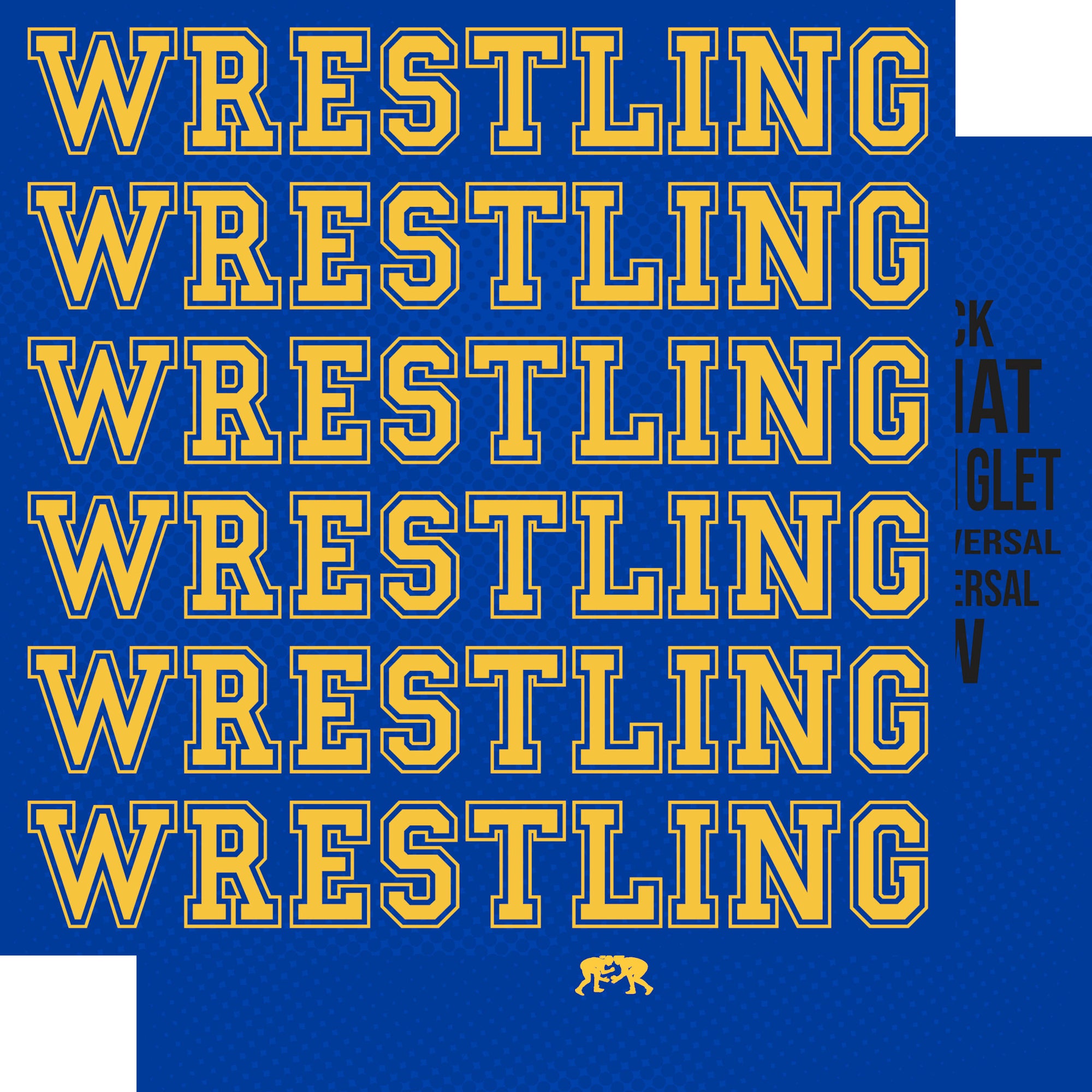 Female Wrestling Custom Wrestling Love 12 x 12 Double-Sided Scrapbook Paper by SSC Designs