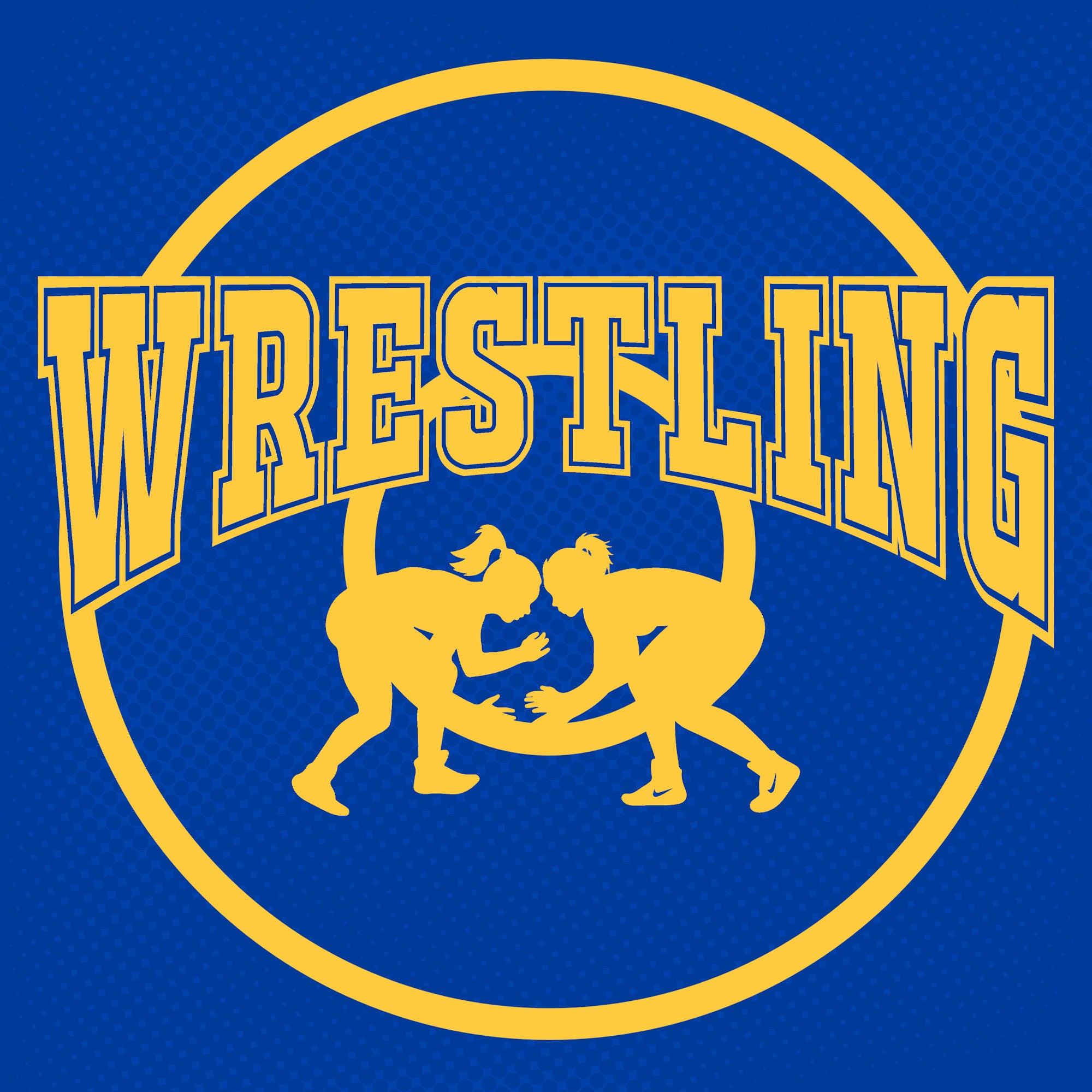 Female Wrestling Custom On The Mat  12 x 12 Double-Sided Scrapbook Paper by SSC Designs