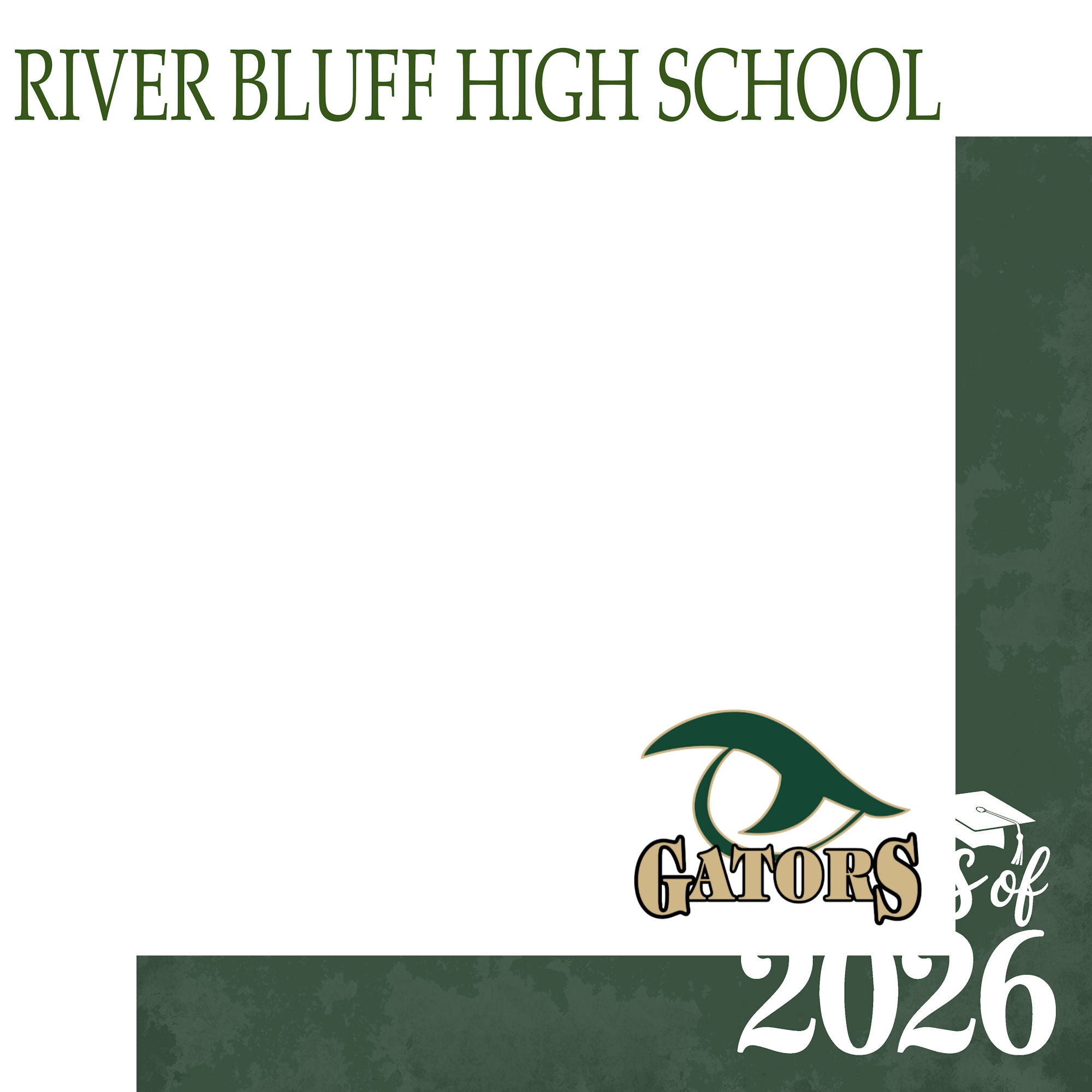 River Bluff High School Custom Class of 2026 12 x 12 Double-Sided Scrapbook Paper by SSC Designs