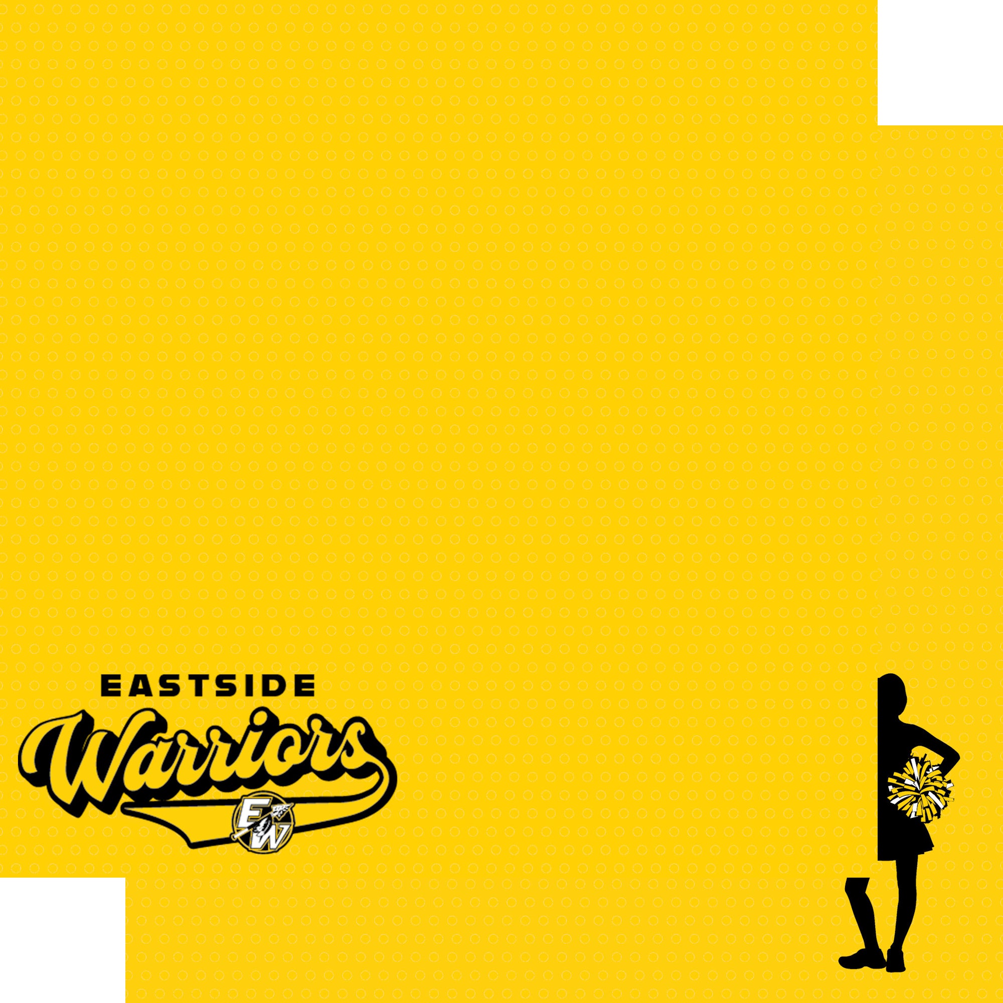Eastside Warriors Cheer 12 x 12 Double-Sided Scrapbook Paper by SSC Designs