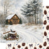 Country Winter Collection Cabin in the Snow 12 x 12 Double-Sided Scrapbook Paper by SSC Designs