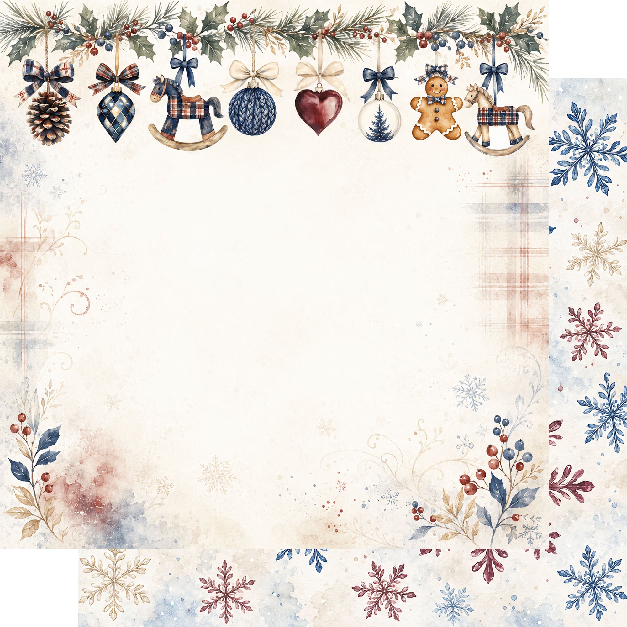 Country Winter 12 x 12 Scrapbook Paper & Embellishment Kit by SSC Designs