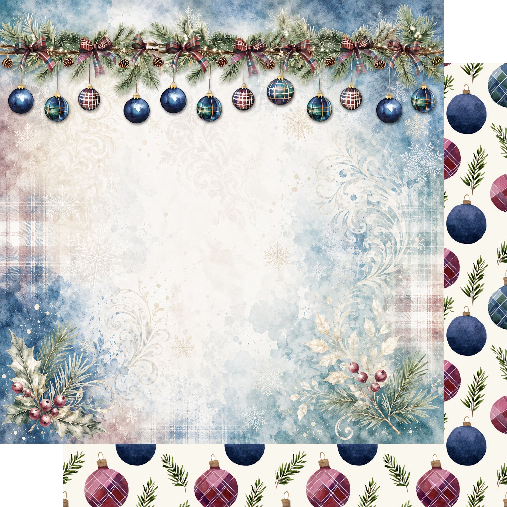 Country Winter 12 x 12 Scrapbook Paper & Embellishment Kit by SSC Designs