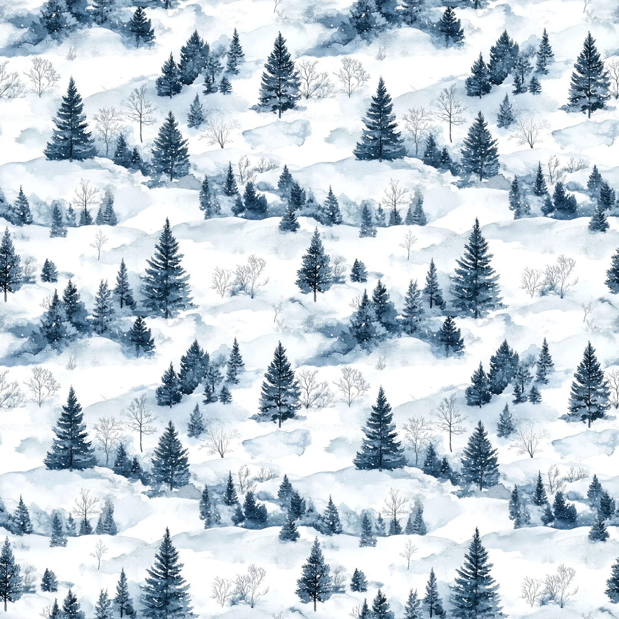 Country Winter Collection Pine & Bows 12 x 12 Double-Sided Scrapbook Paper by SSC Designs