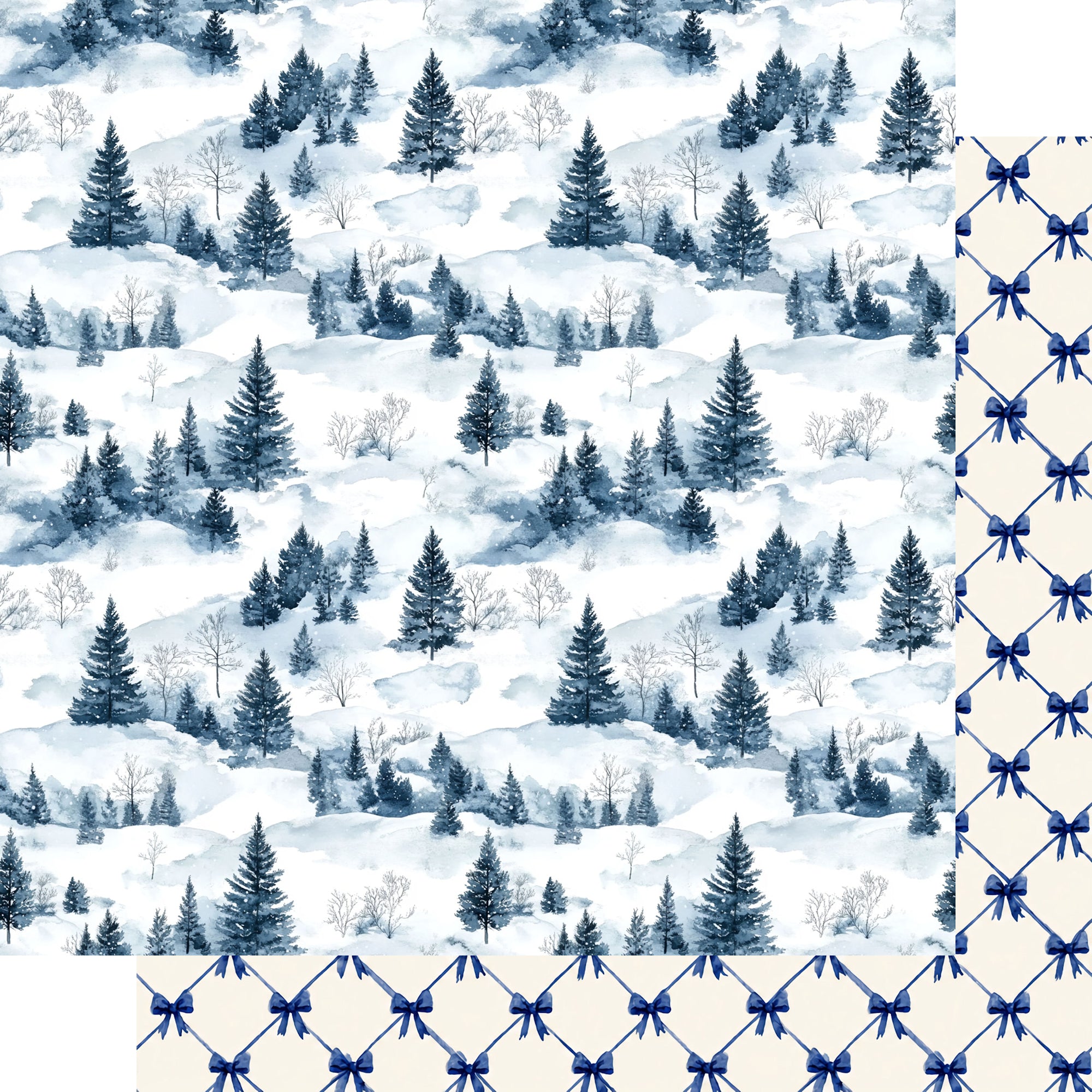 Country Winter 12 x 12 Scrapbook Paper & Embellishment Kit by SSC Designs